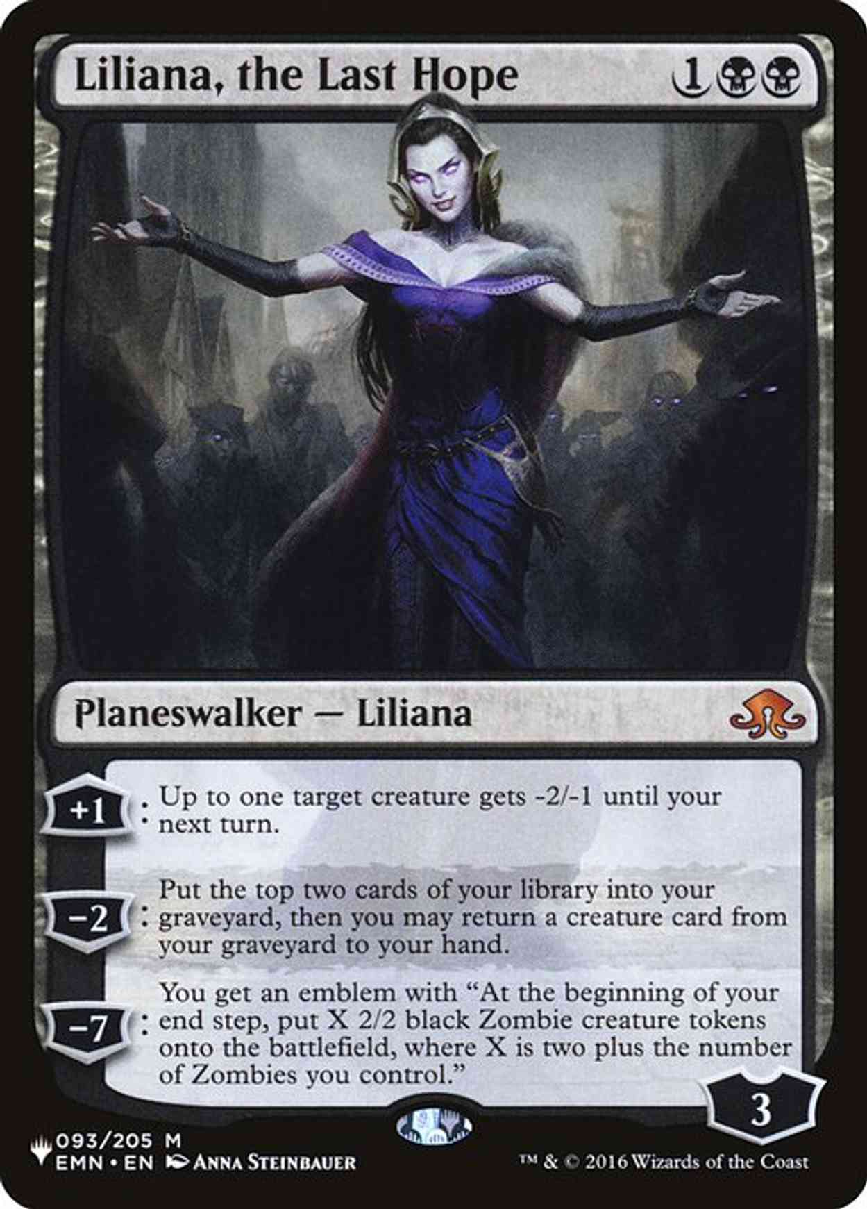 Liliana, the Last Hope magic card front