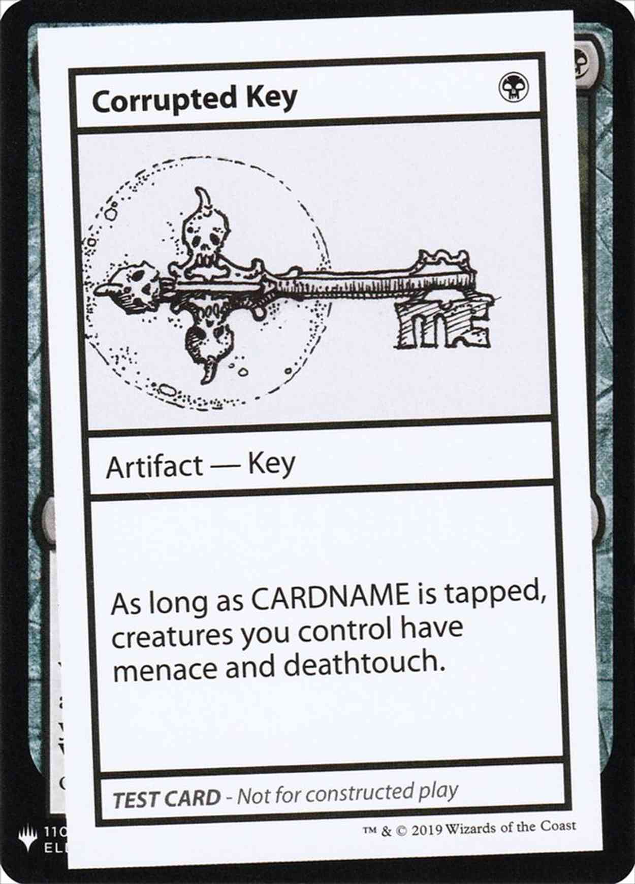 Corrupted Key magic card front