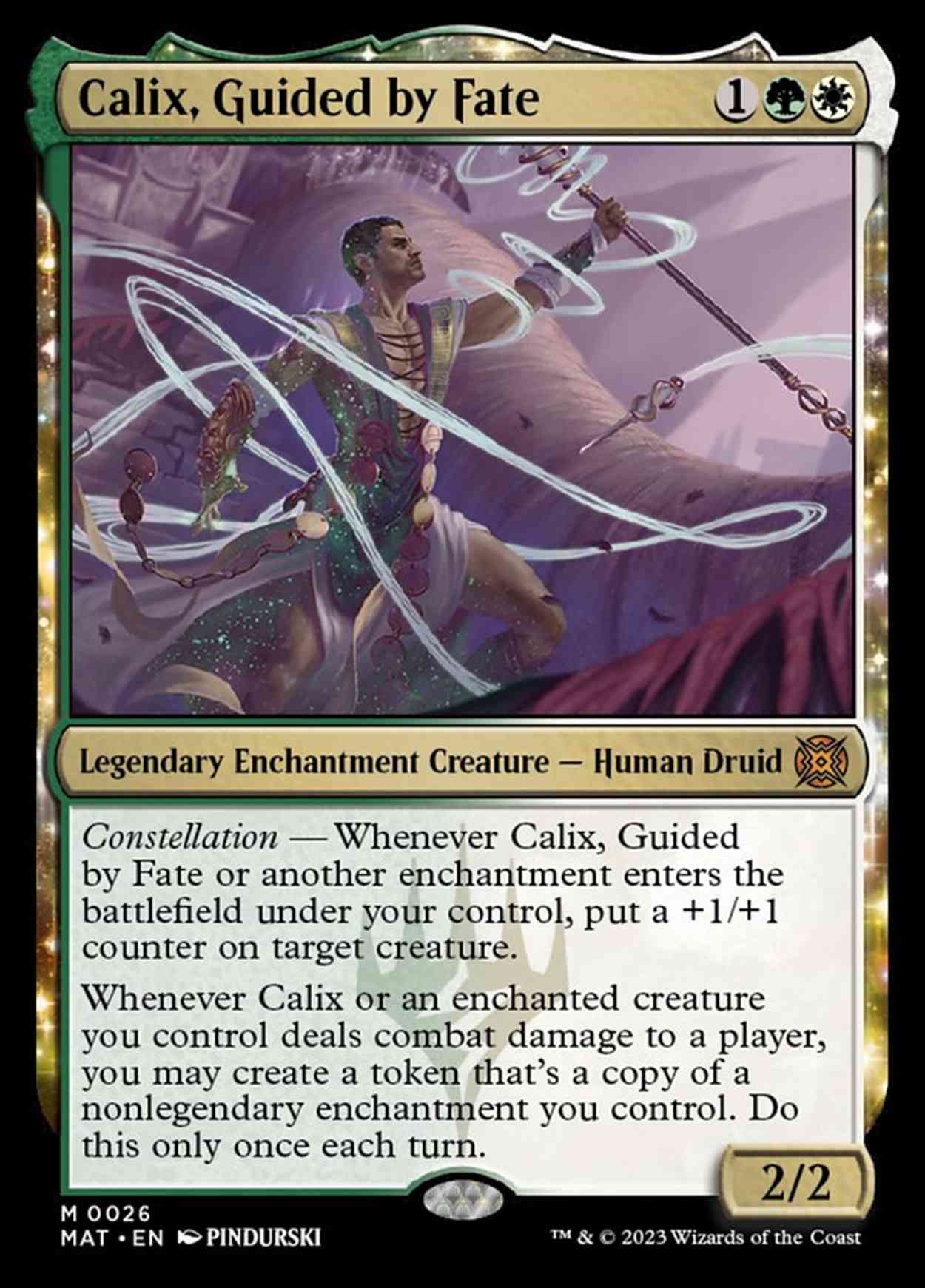 Calix, Guided by Fate magic card front