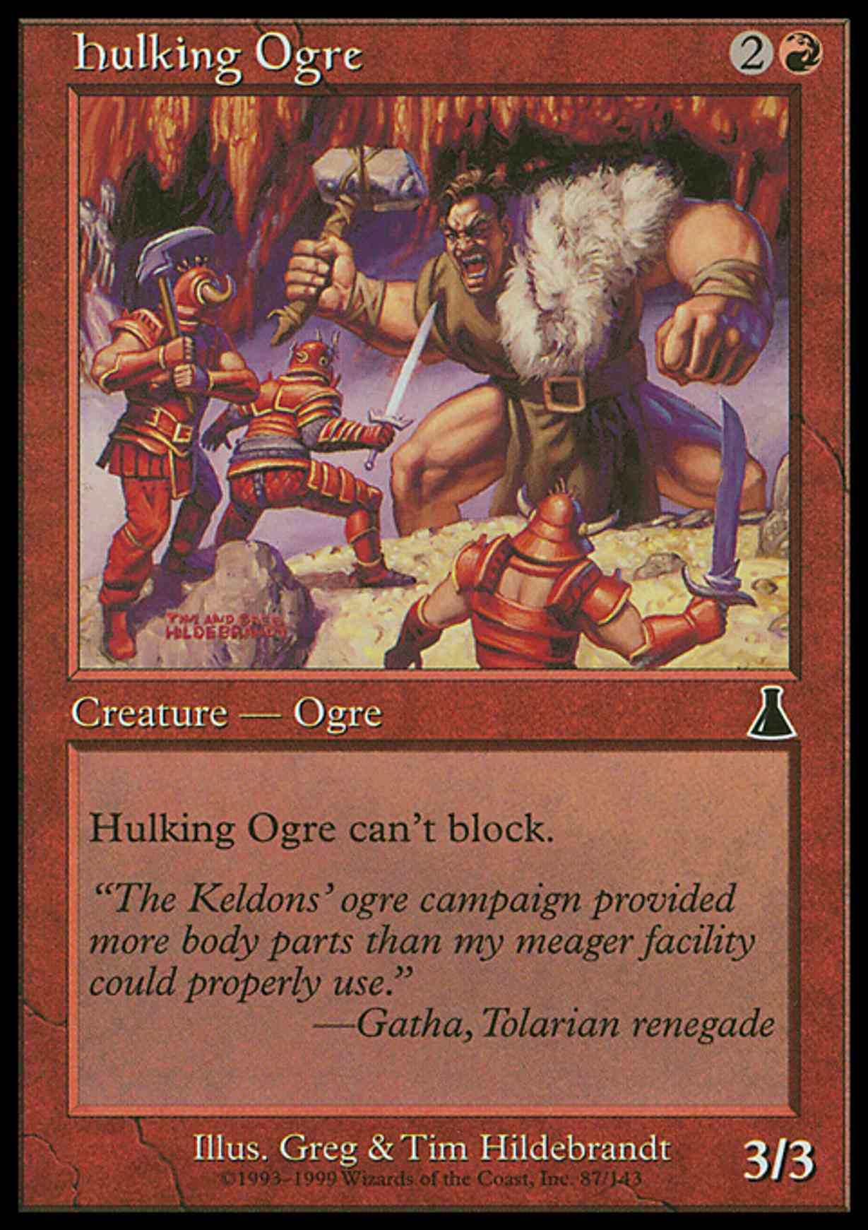 Hulking Ogre magic card front