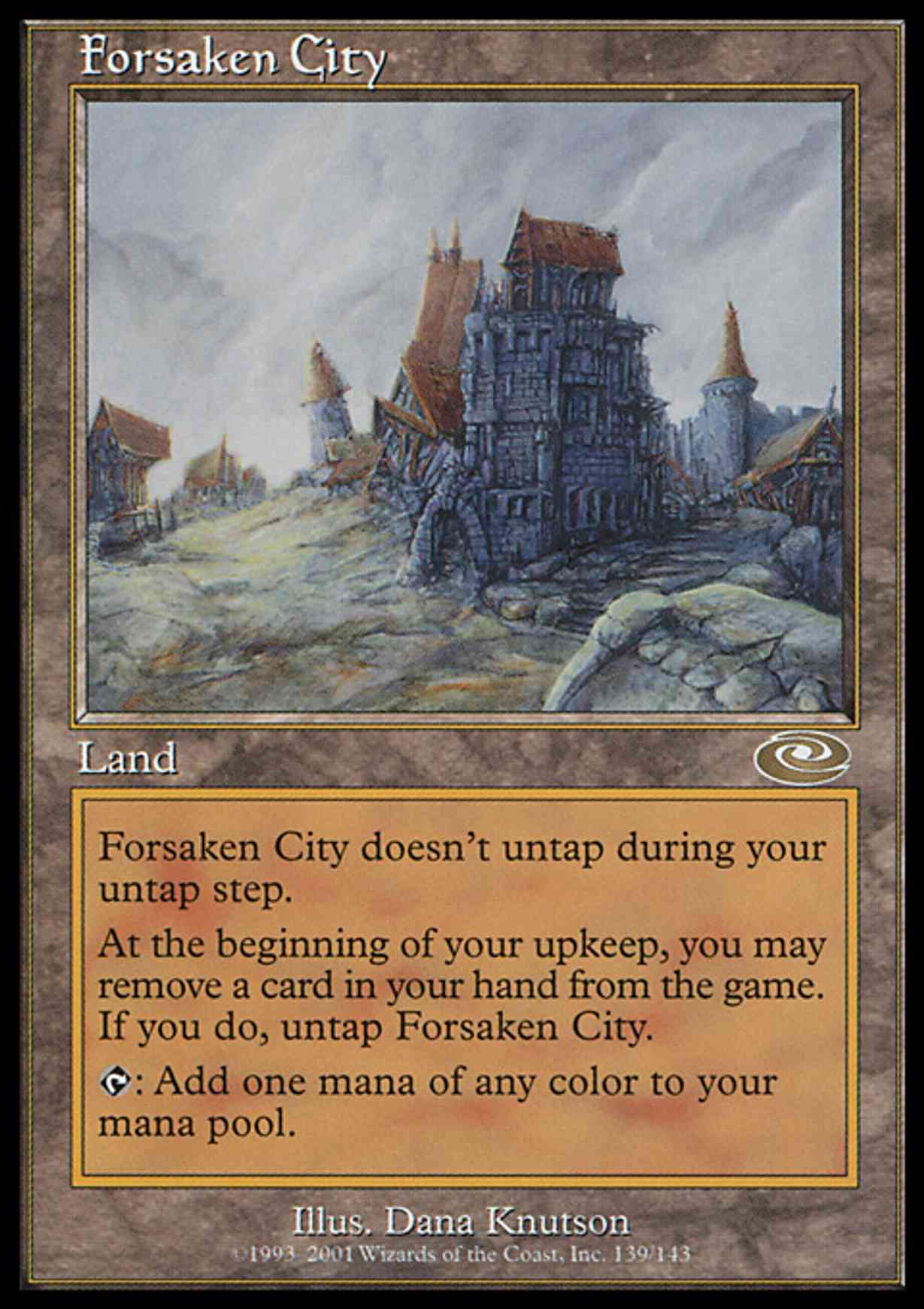 Forsaken City magic card front