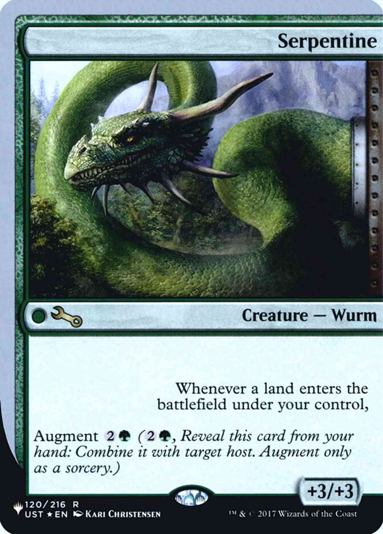 Serpentine magic card front