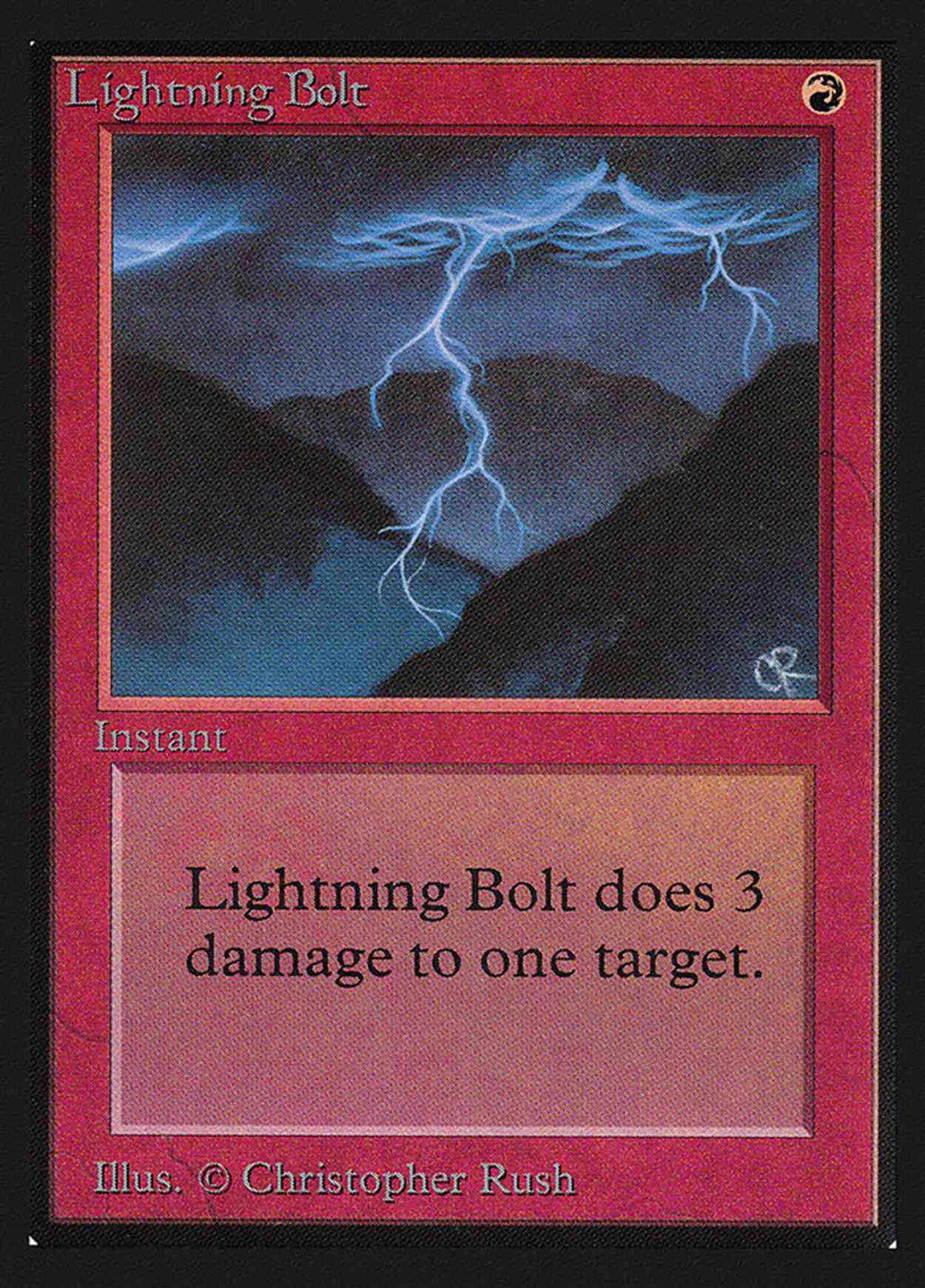 MTG】【即決】稲妻/Lightning Bolt 褒賞プログラム版 Foil 4枚セット