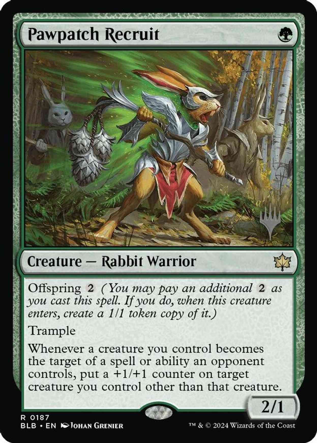 Pawpatch Recruit magic card front