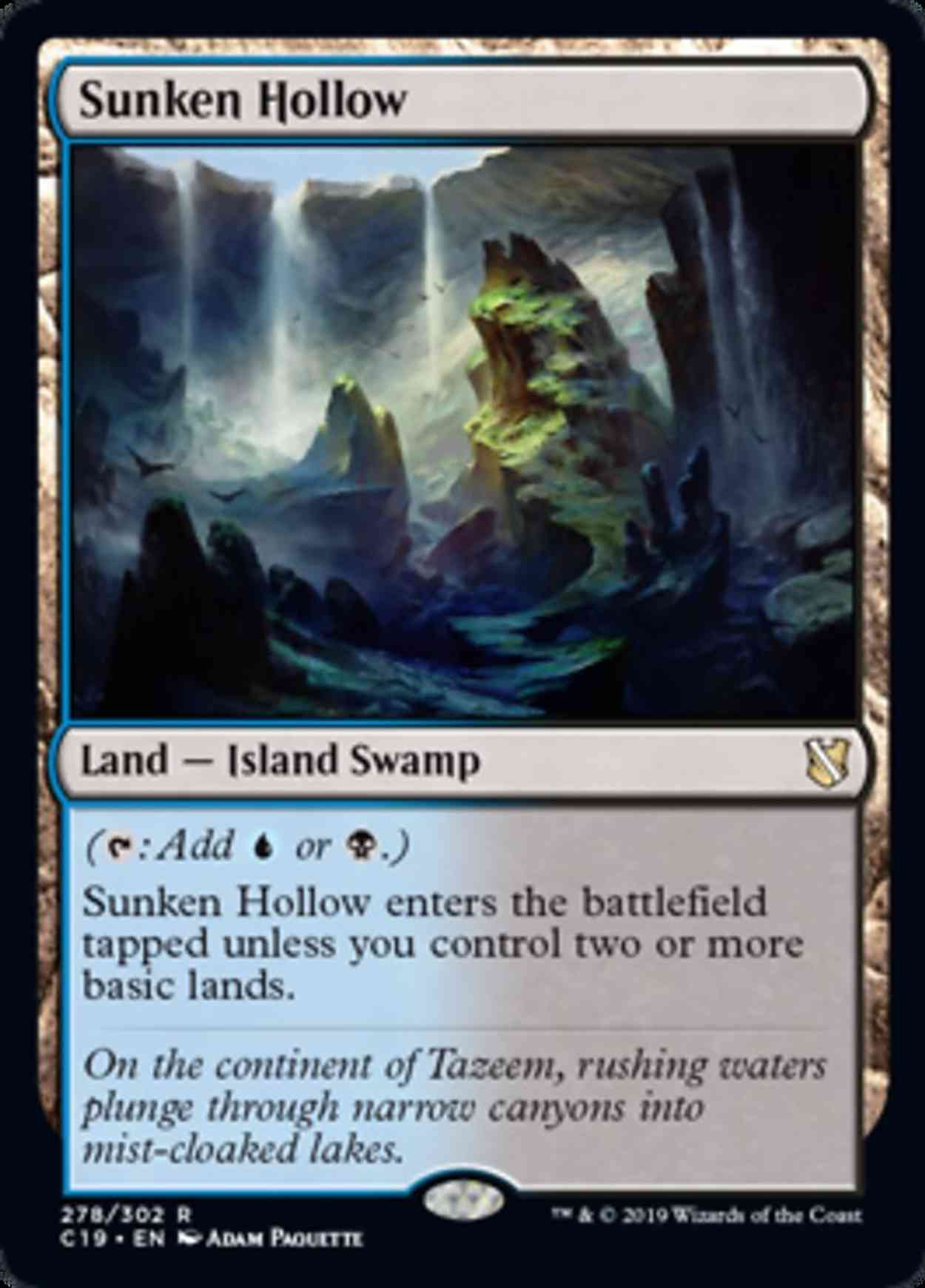 Sunken Hollow magic card front