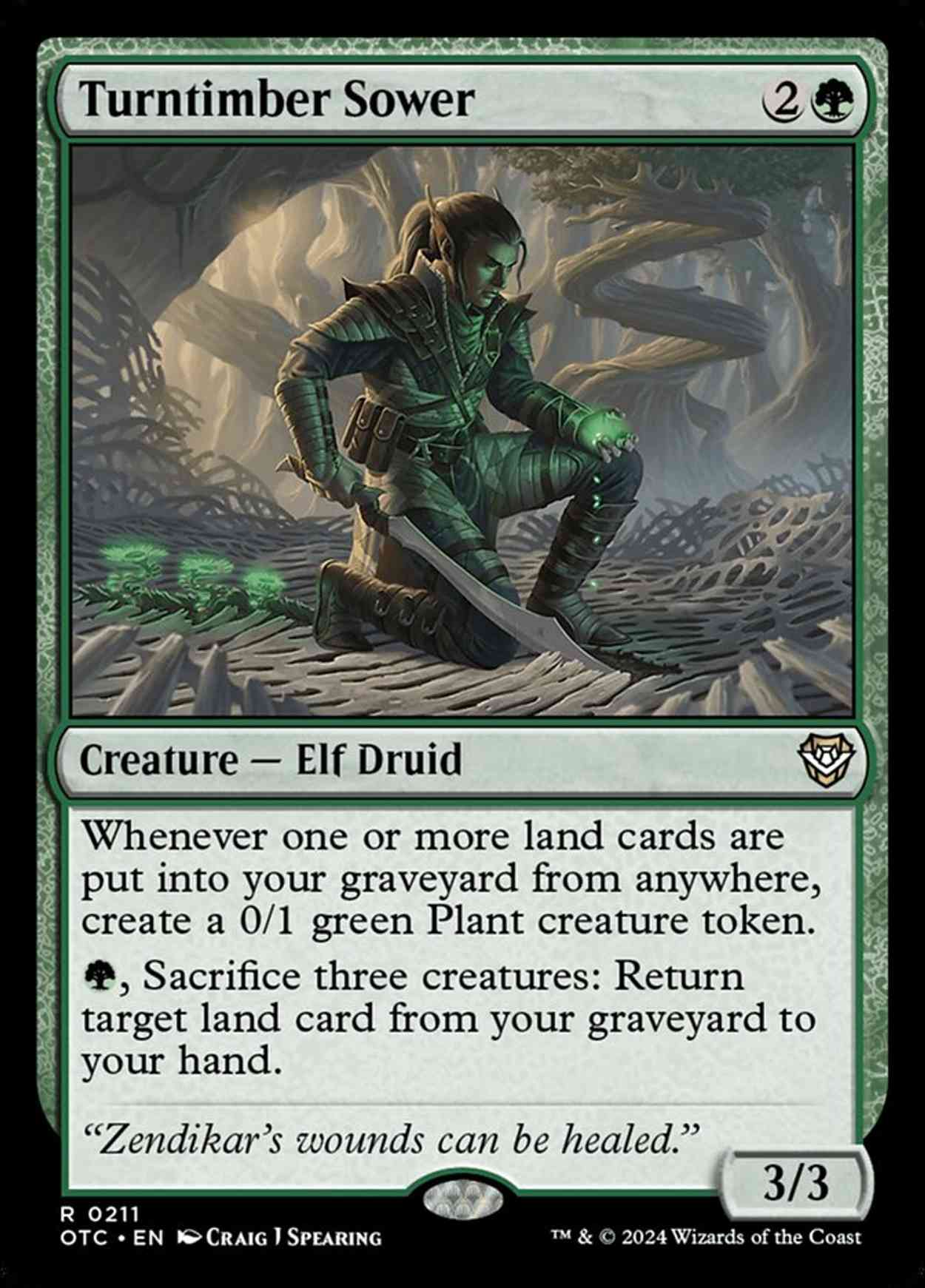 Turntimber Sower magic card front