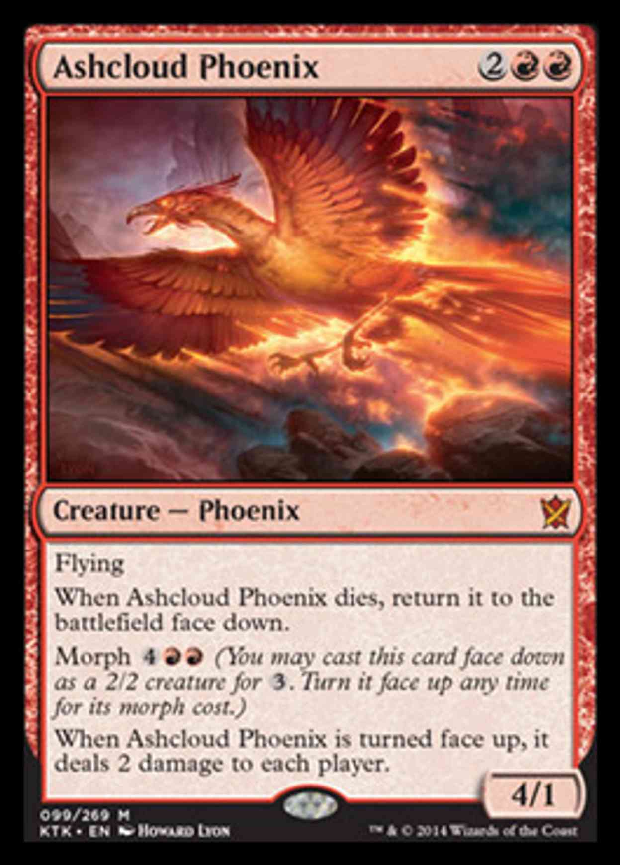 Ashcloud Phoenix magic card front