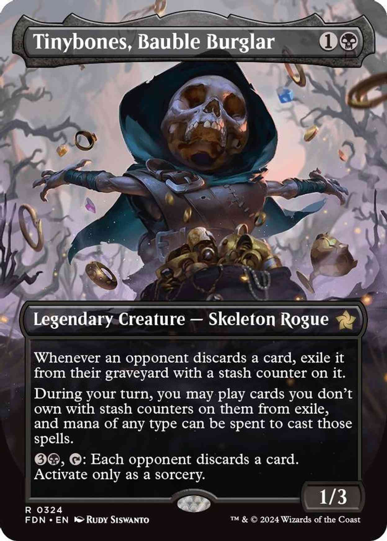 Tinybones, Bauble Burglar (Borderless) magic card front