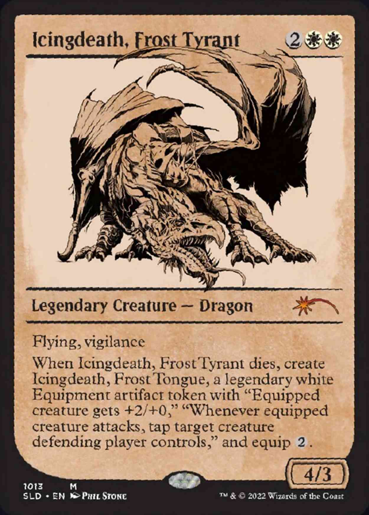 Icingdeath, Frost Tyrant (Showcase) magic card front