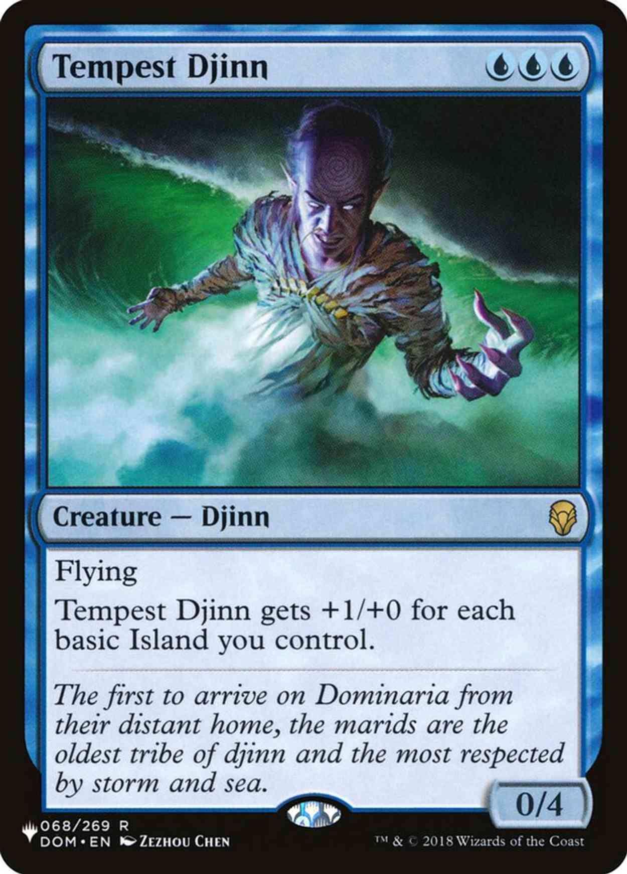 Tempest Djinn magic card front
