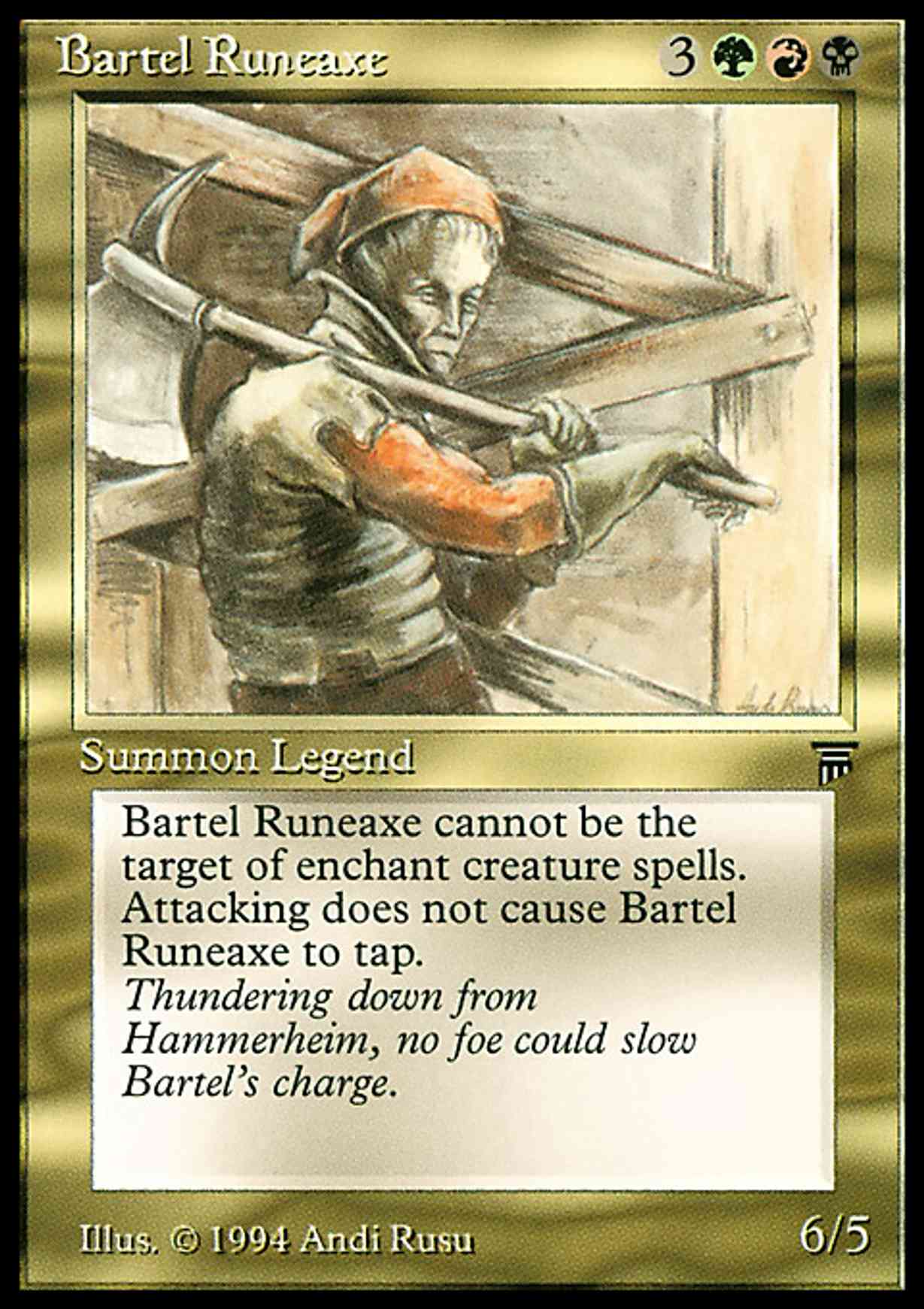Bartel Runeaxe magic card front