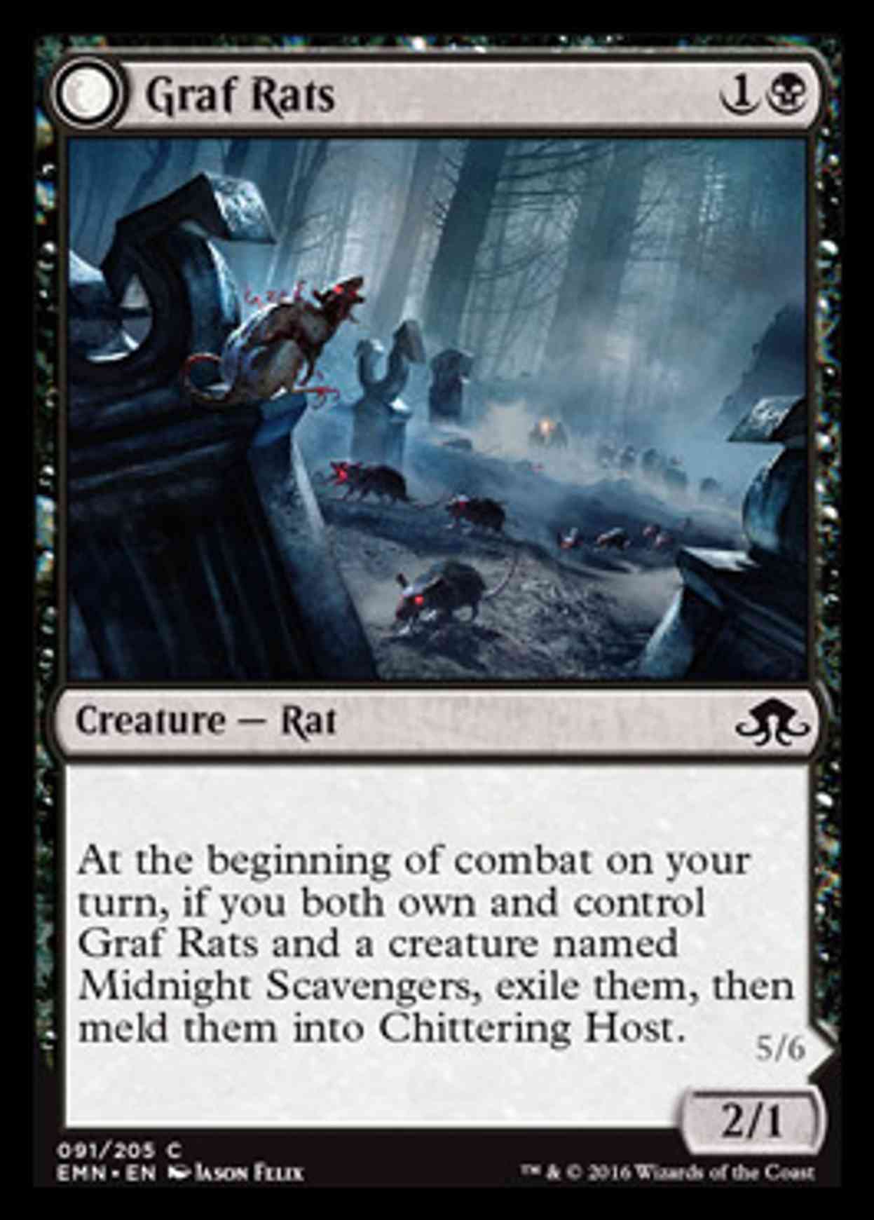 Graf Rats magic card front