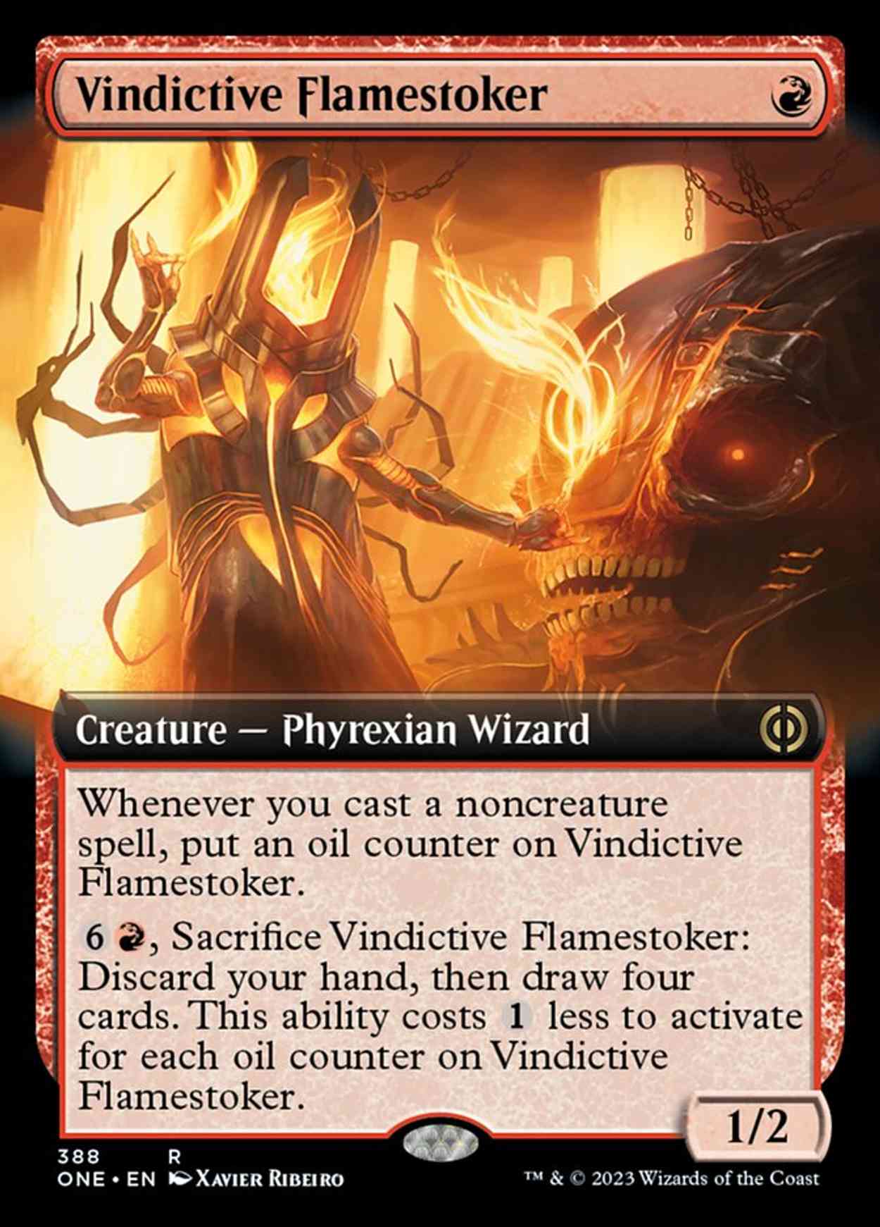 Vindictive Flamestoker (Extended Art) magic card front