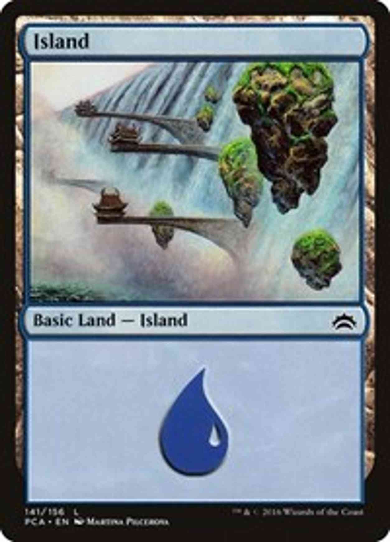 Island (141) magic card front