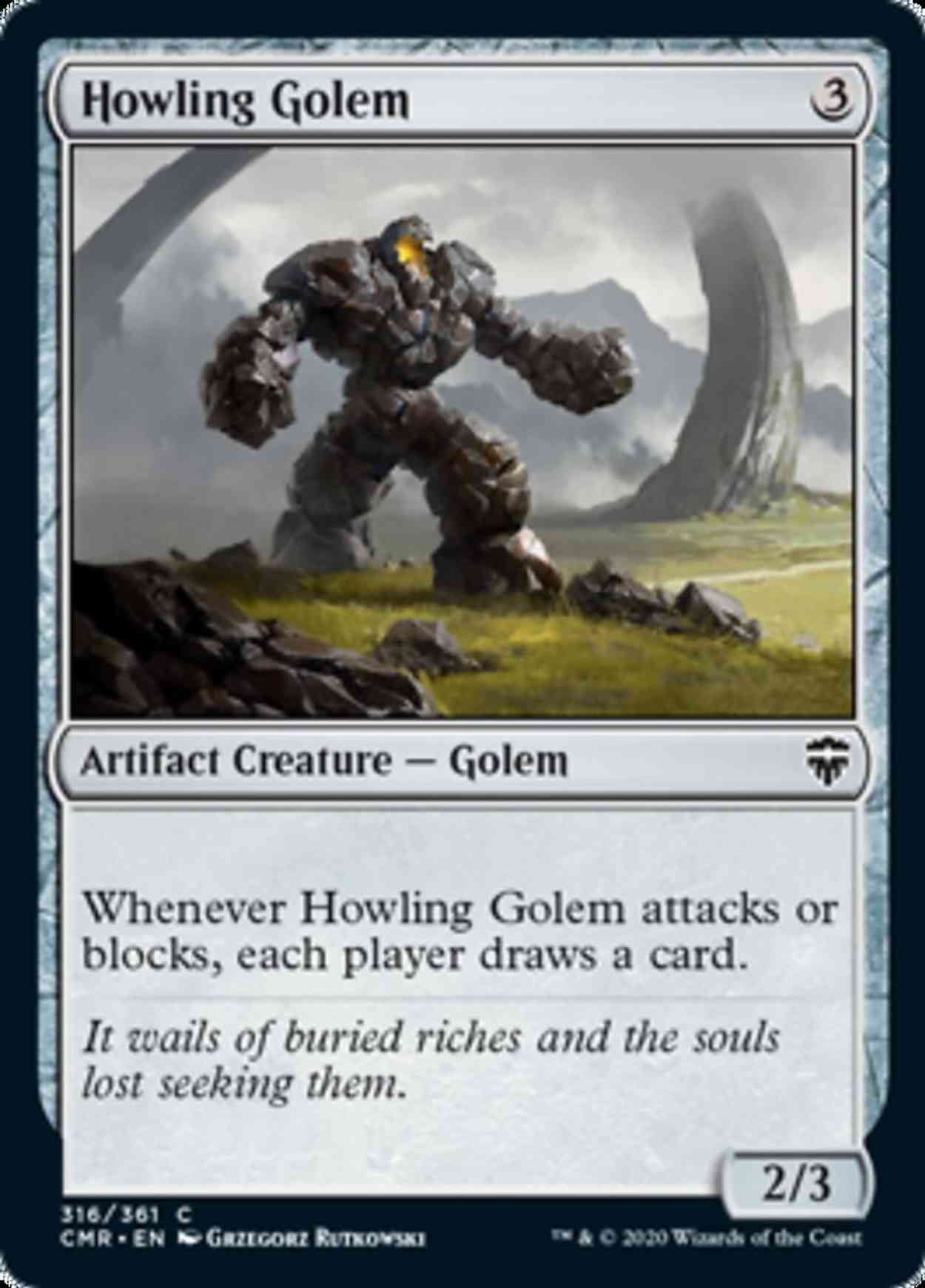 Howling Golem magic card front