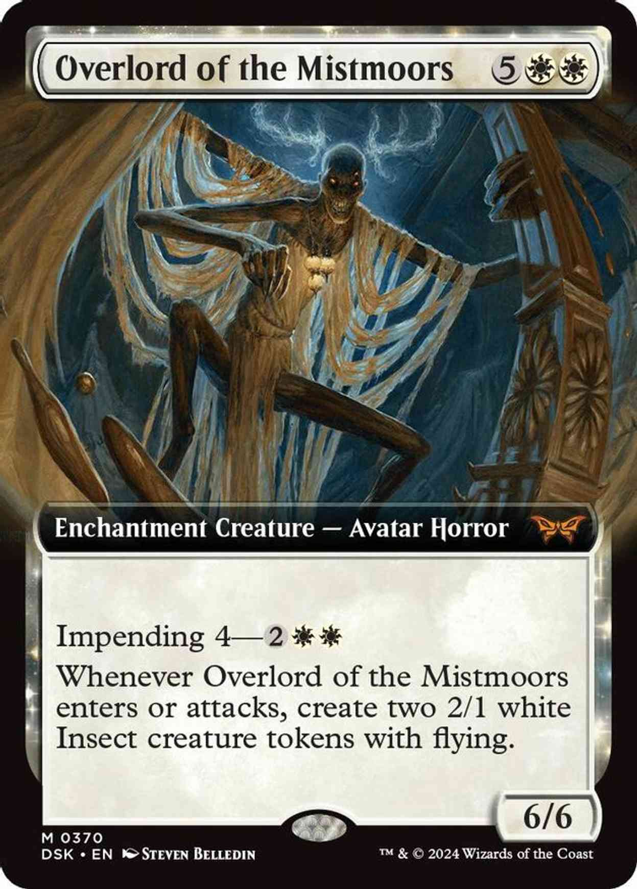 Overlord of the Mistmoors (Extended Art) magic card front