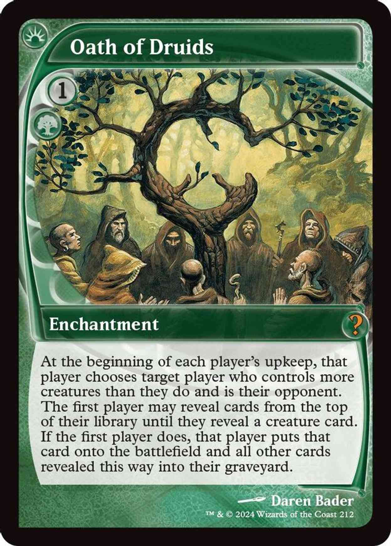 Oath of Druids (Future Sight) magic card front