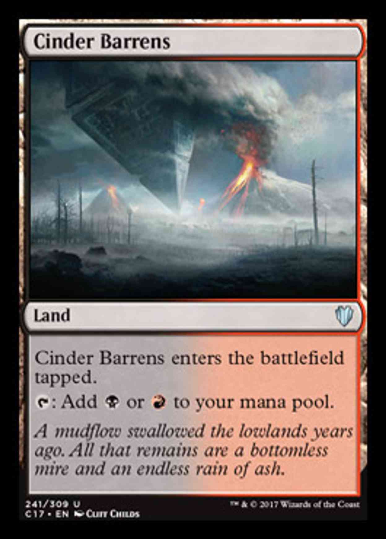 Cinder Barrens magic card front