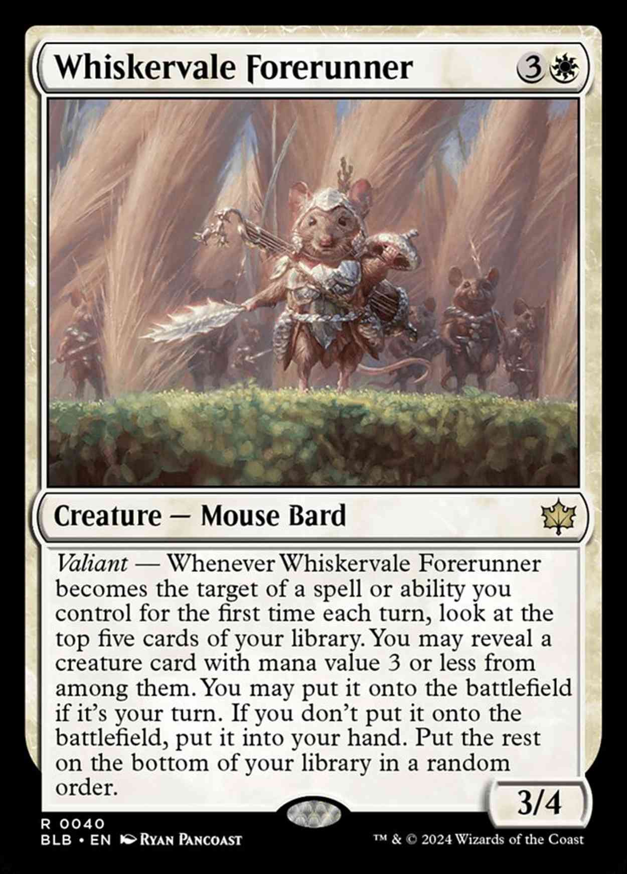 Whiskervale Forerunner magic card front