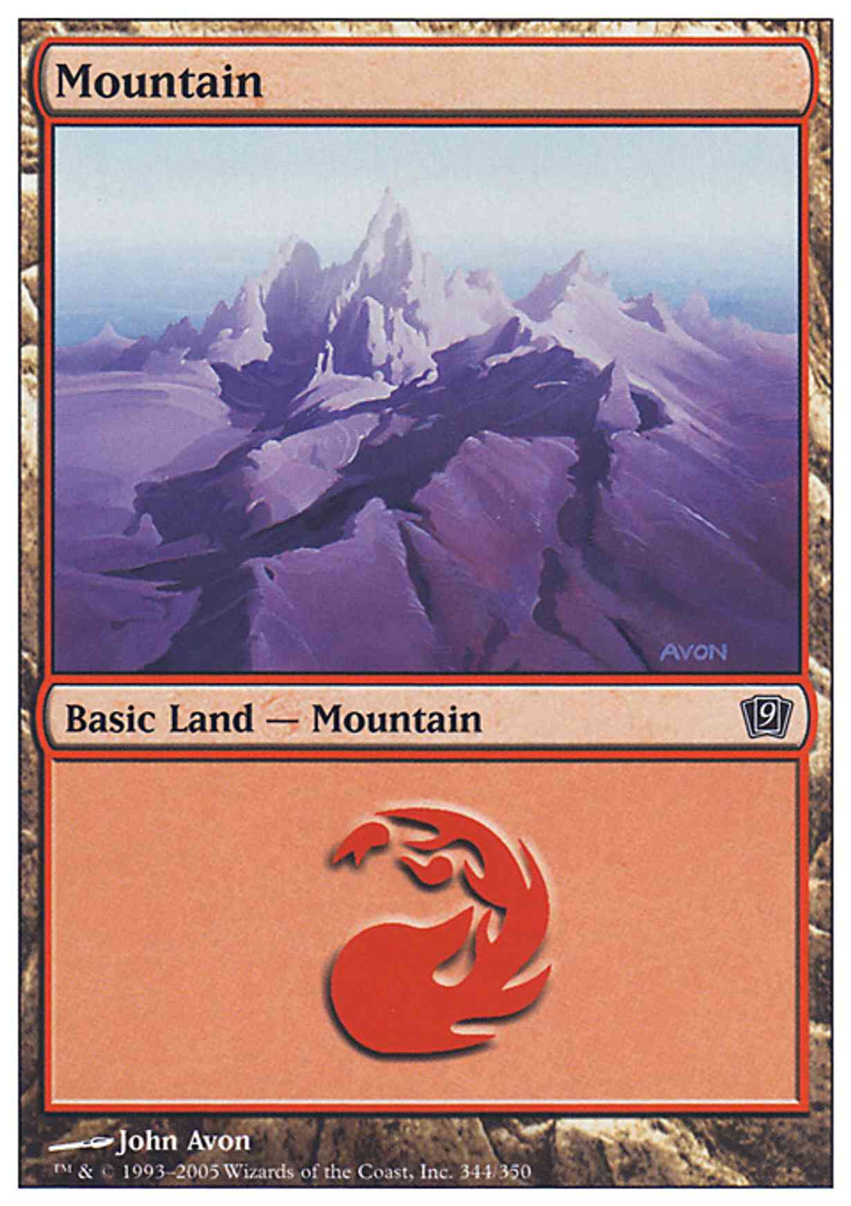 Mountain (344) magic card front