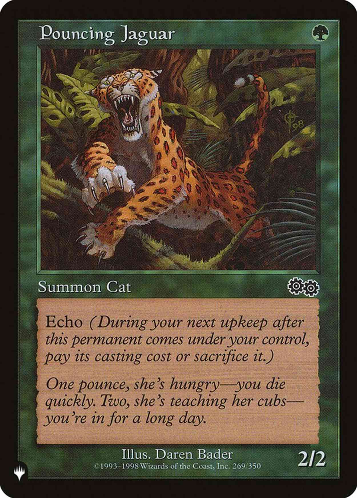 Pouncing Jaguar magic card front