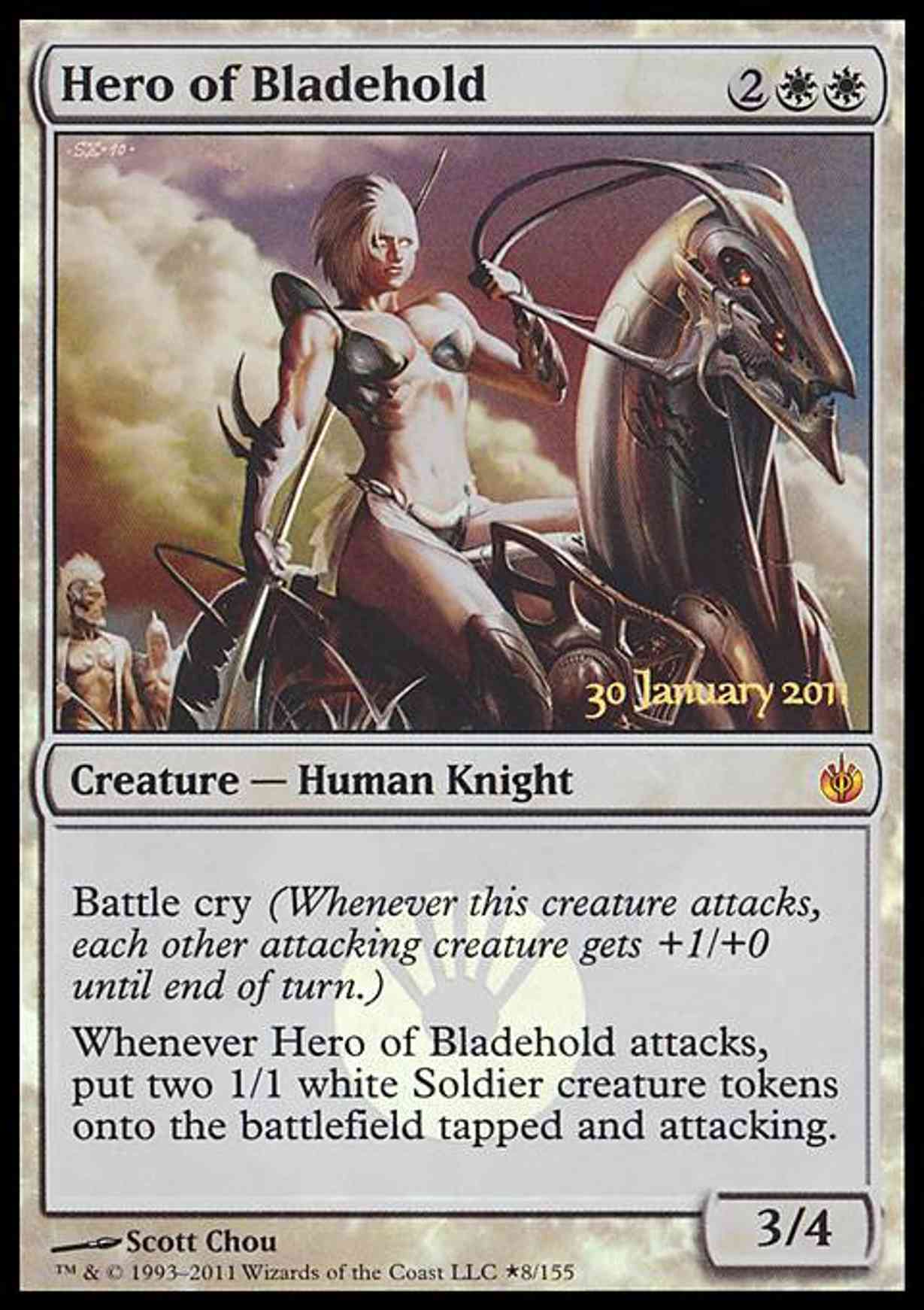 Hero of Bladehold magic card front