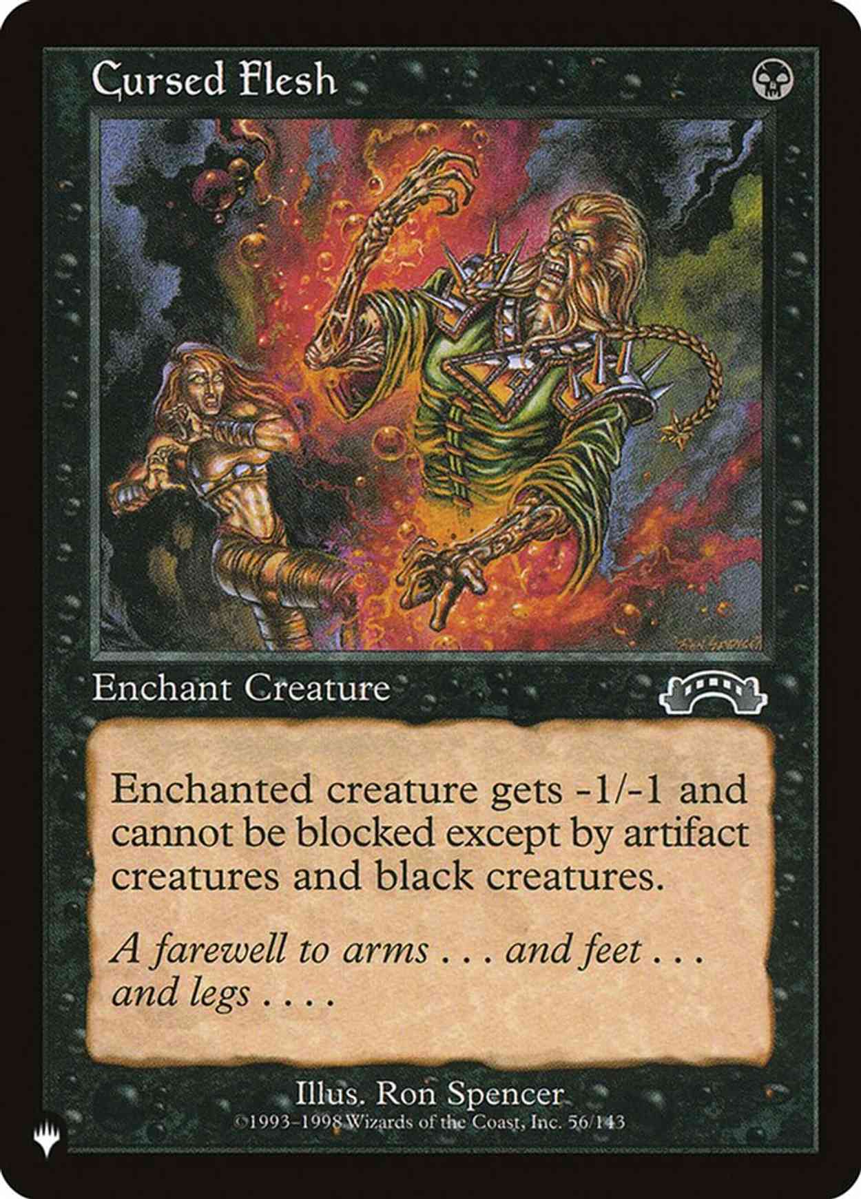 Cursed Flesh magic card front