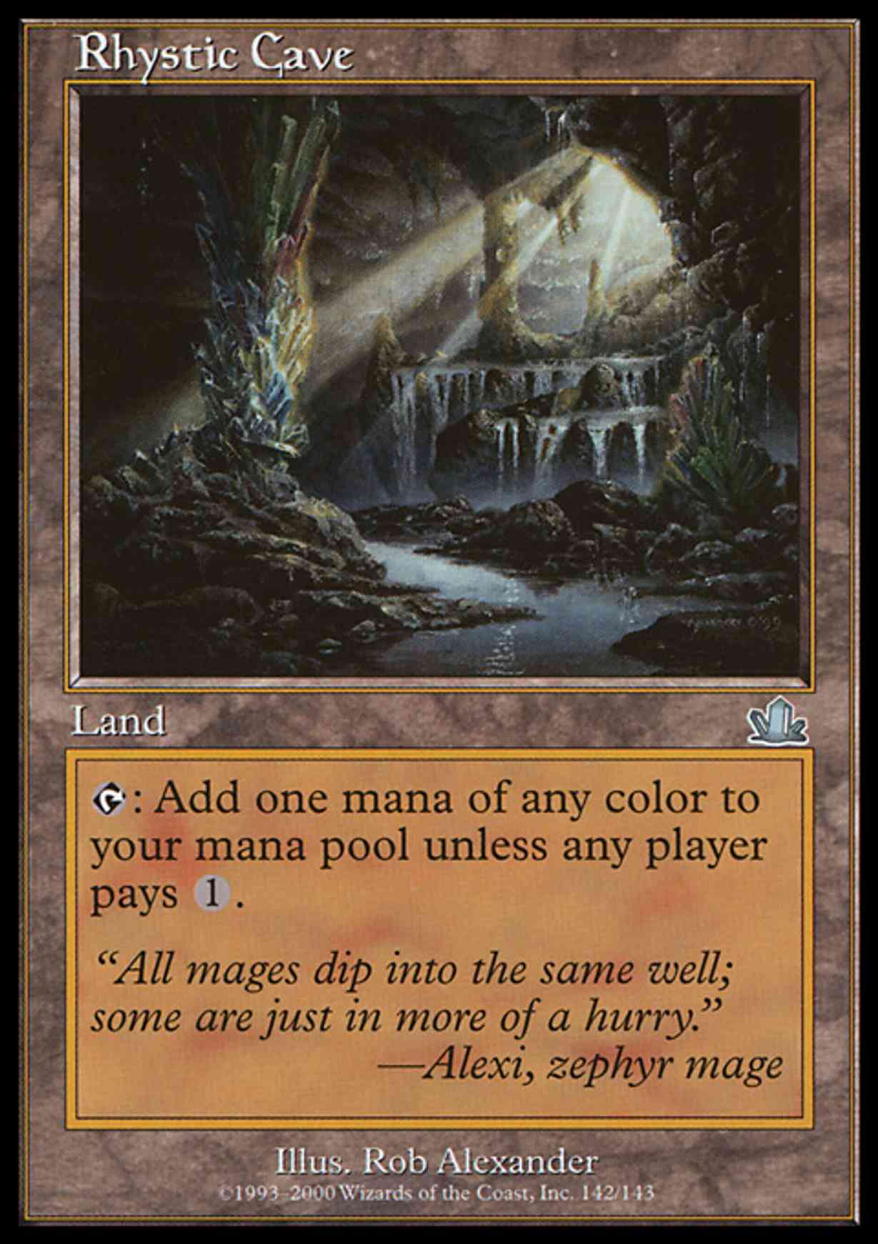 Rhystic Cave magic card front