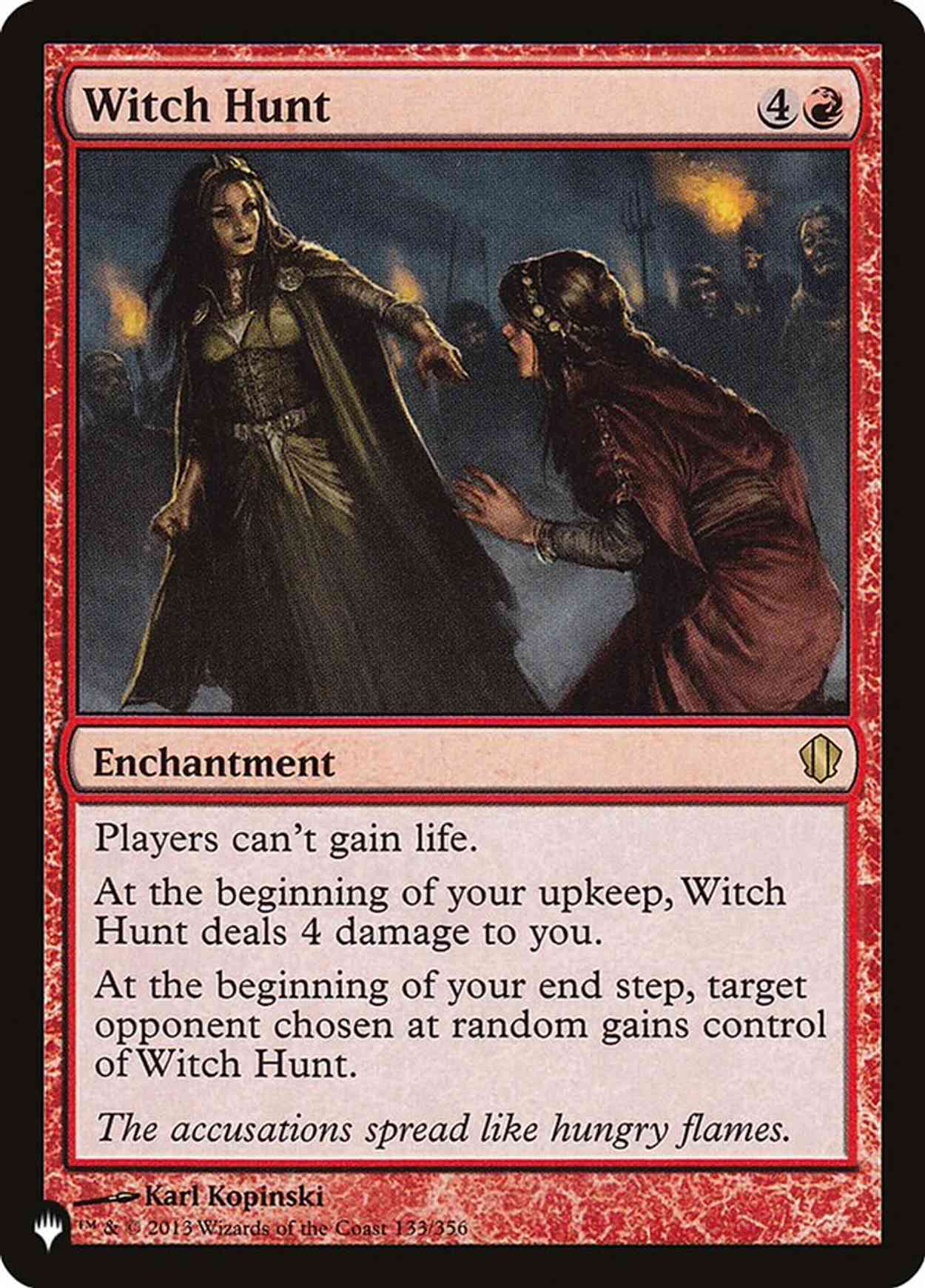 Witch Hunt magic card front