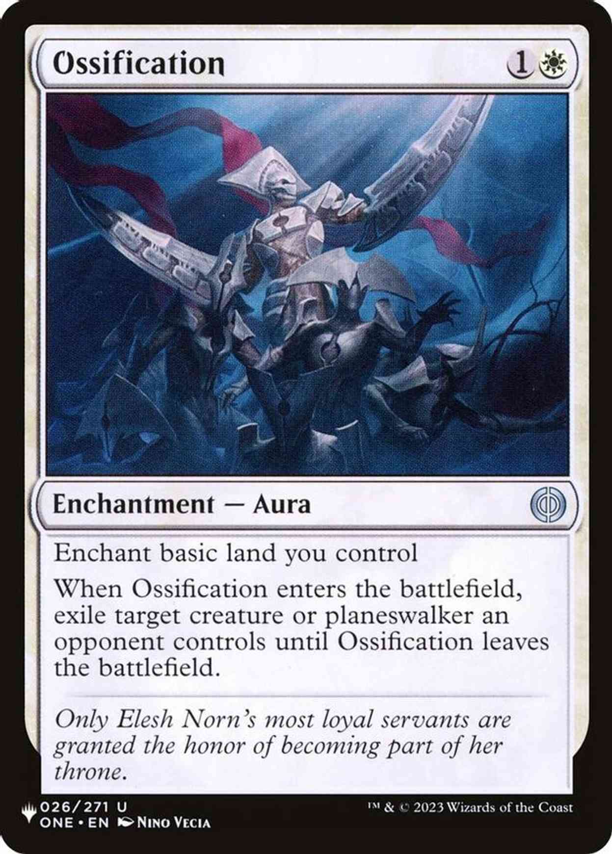 Ossification magic card front