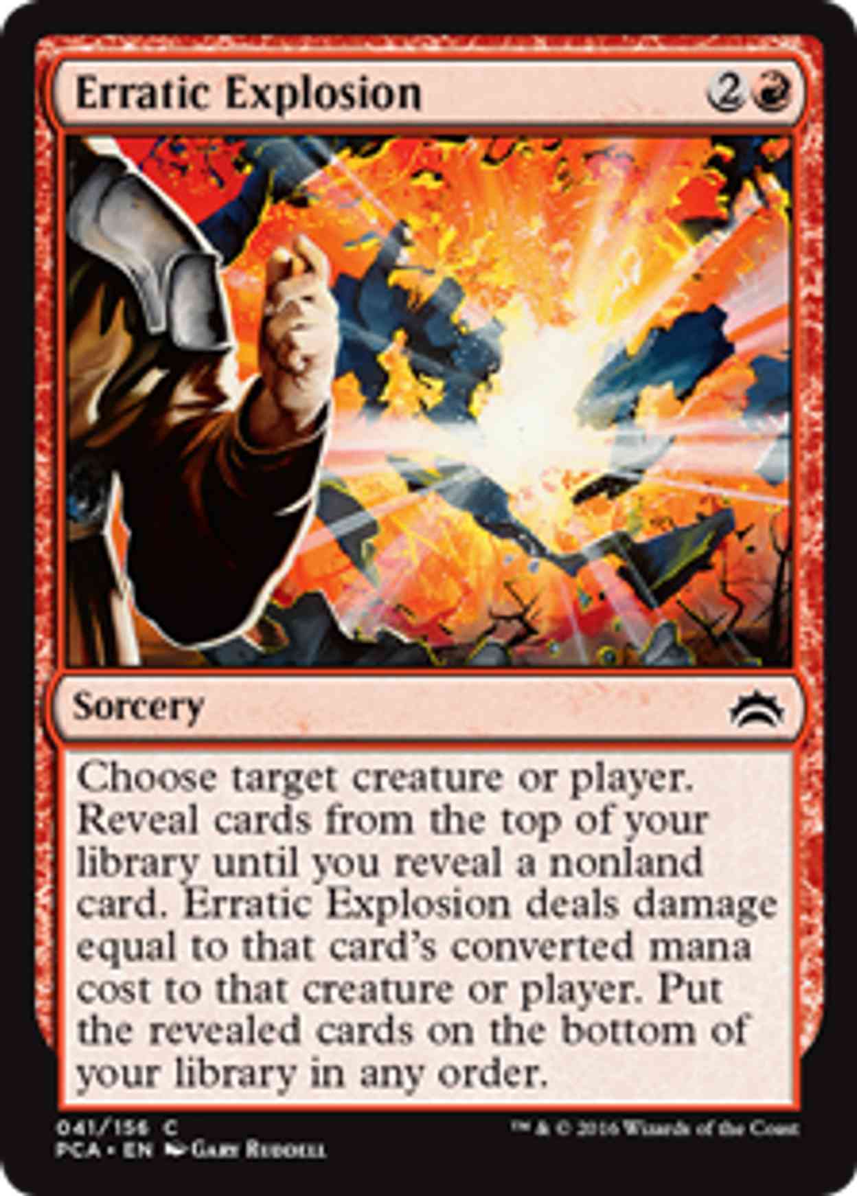 Erratic Explosion magic card front