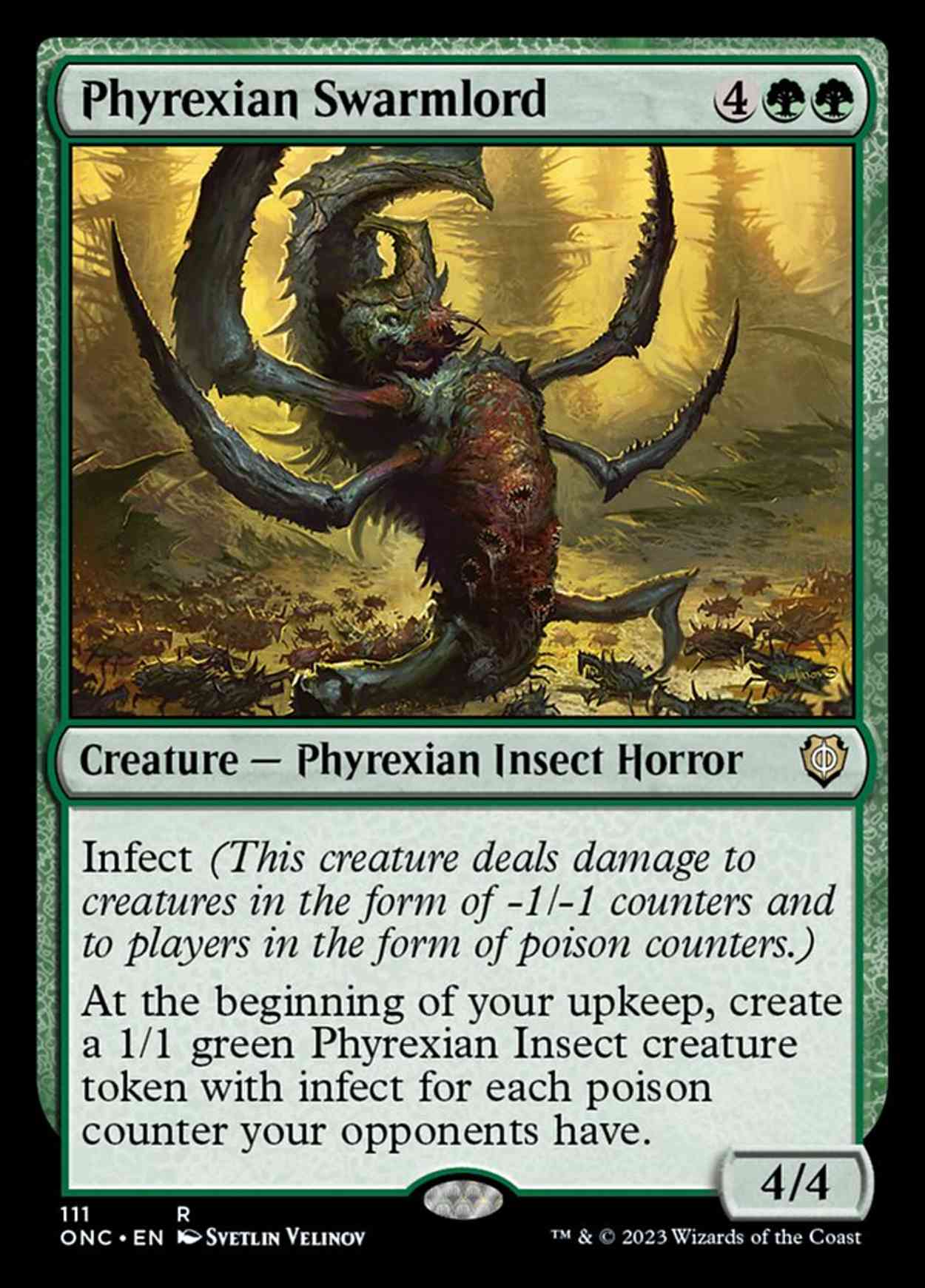 Phyrexian Swarmlord magic card front