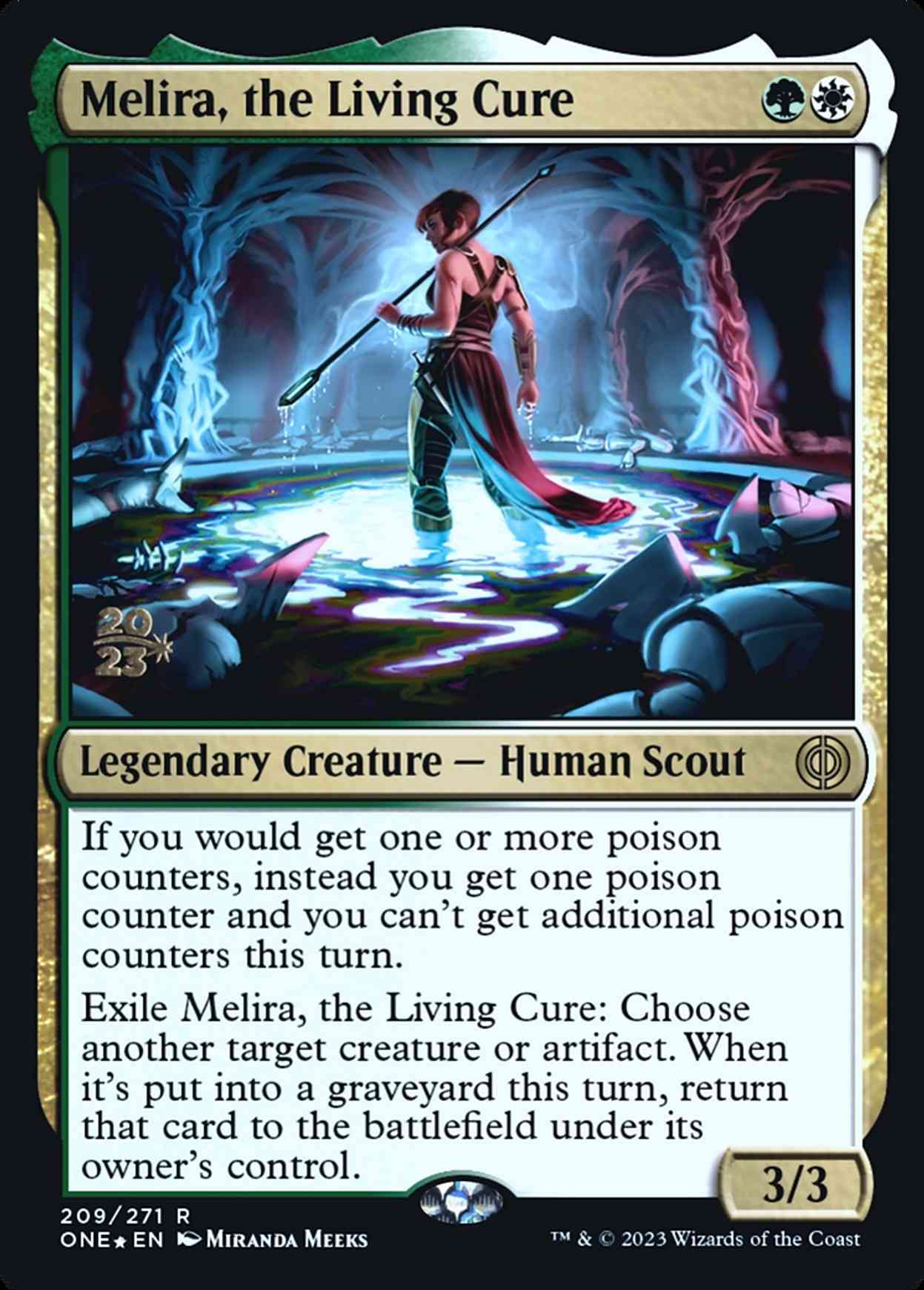 Melira, the Living Cure magic card front