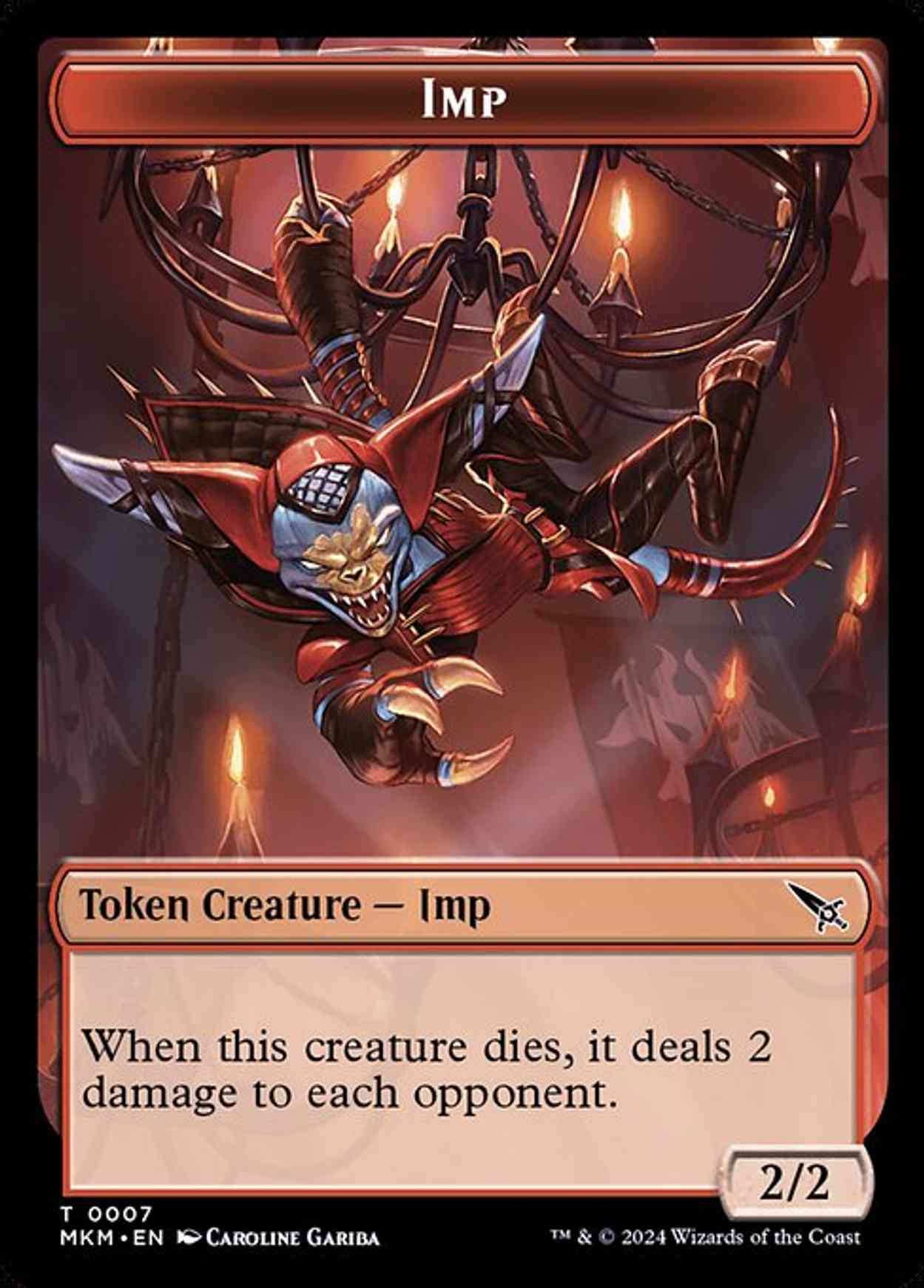 Imp Token magic card front