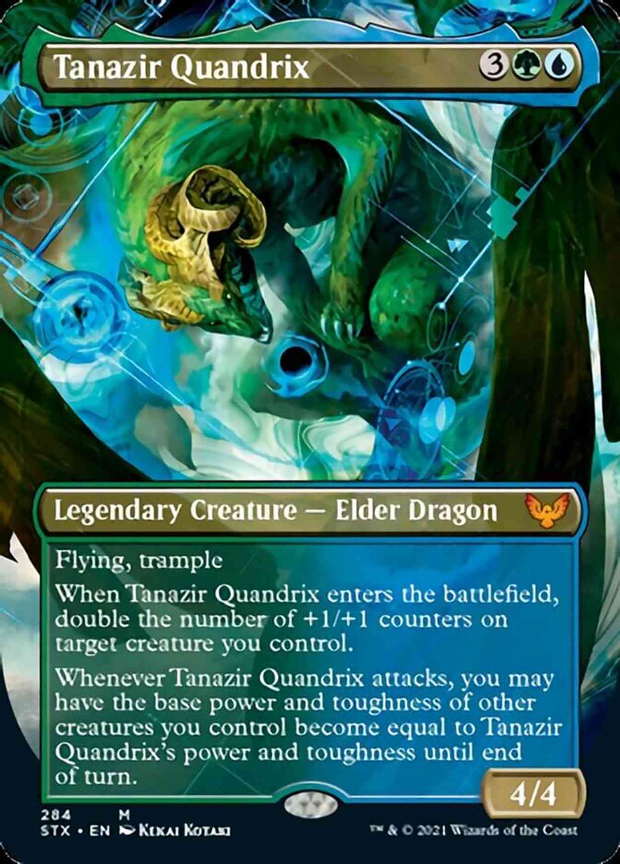 Tanazir Quandrix (Borderless) magic card front