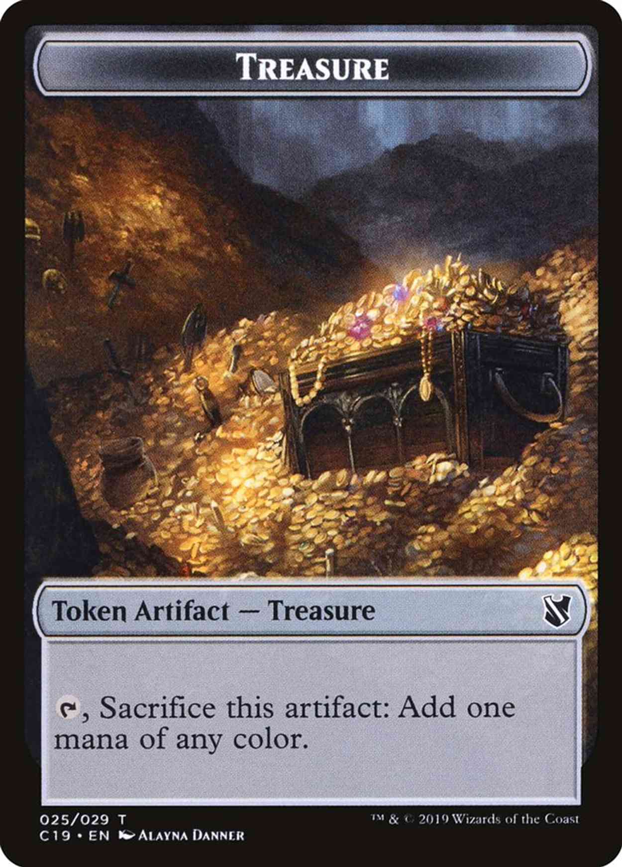 Treasure // Human Double-sided Token magic card front