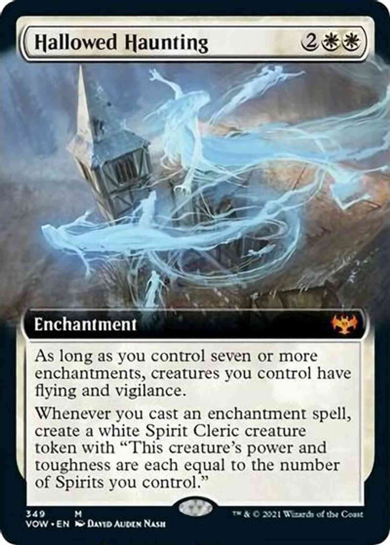 Hallowed Haunting (Extended Art) magic card front