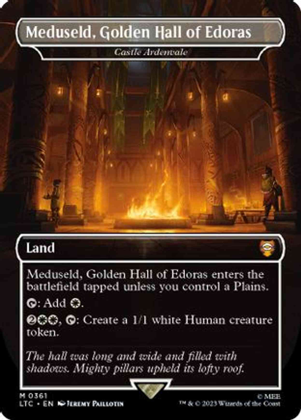 Meduseld, Golden Hall of Edoras - Castle Ardenvale magic card front