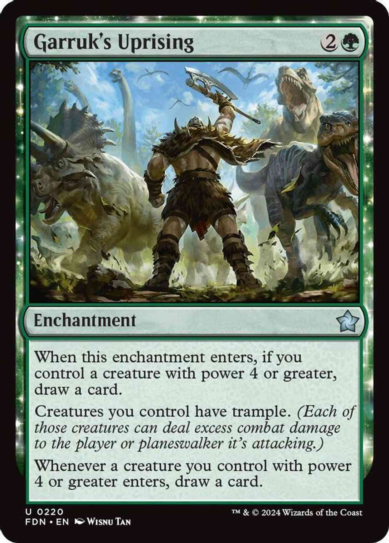 Garruk's Uprising magic card front