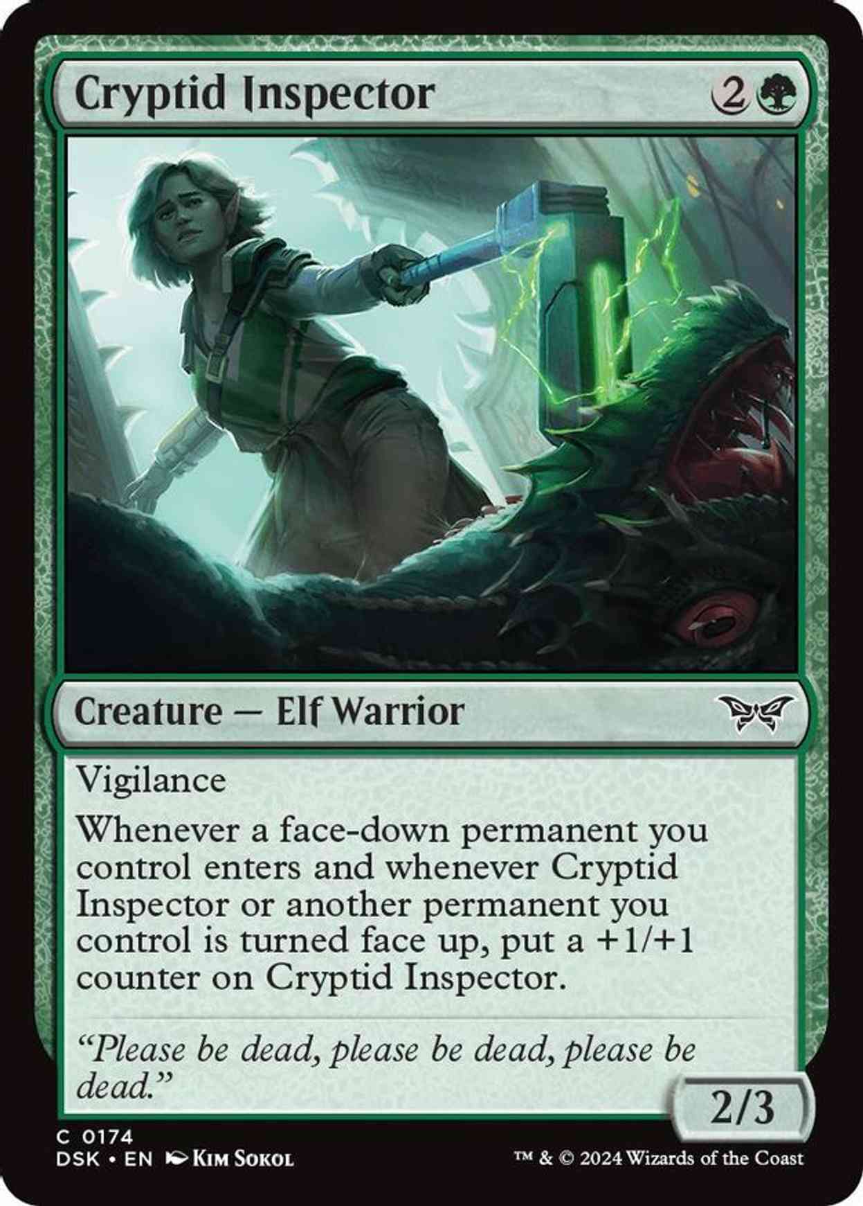 Cryptid Inspector magic card front