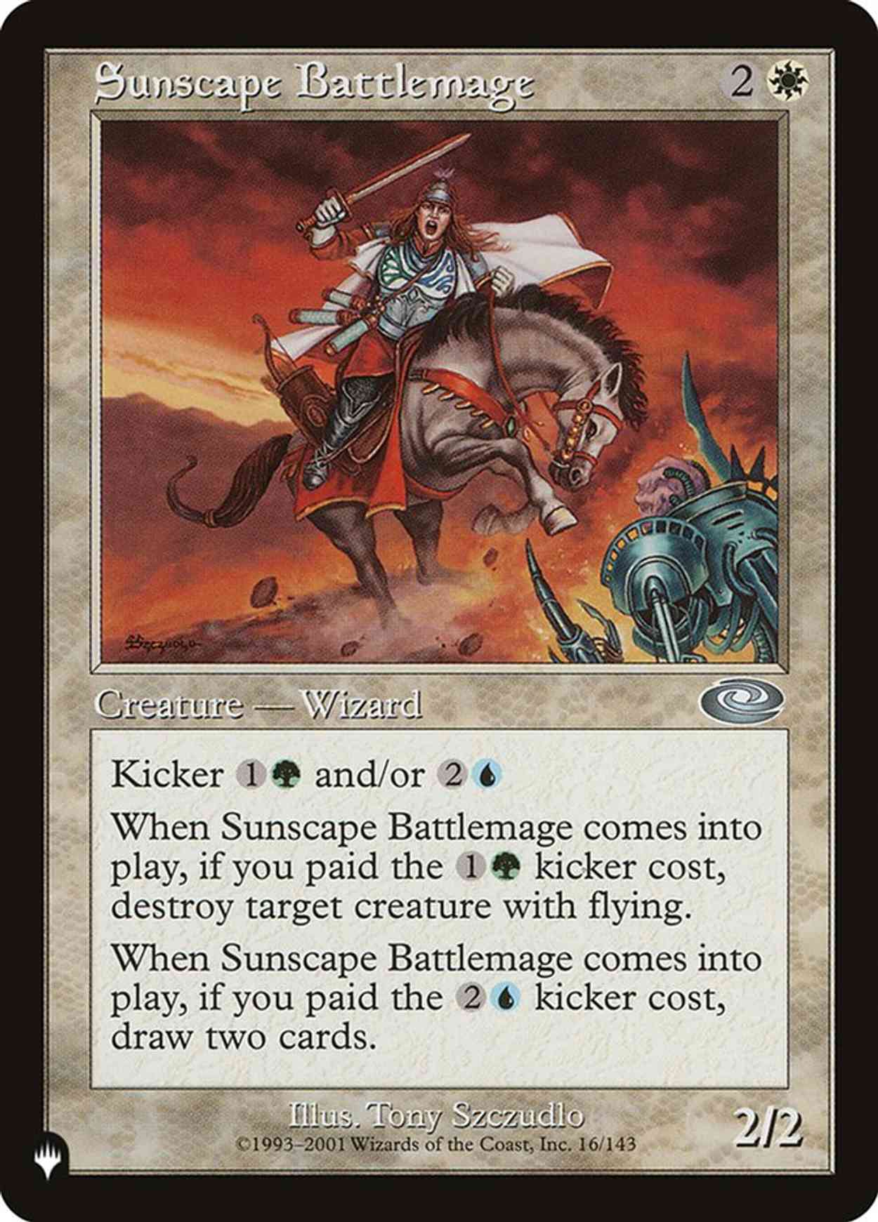 Sunscape Battlemage magic card front