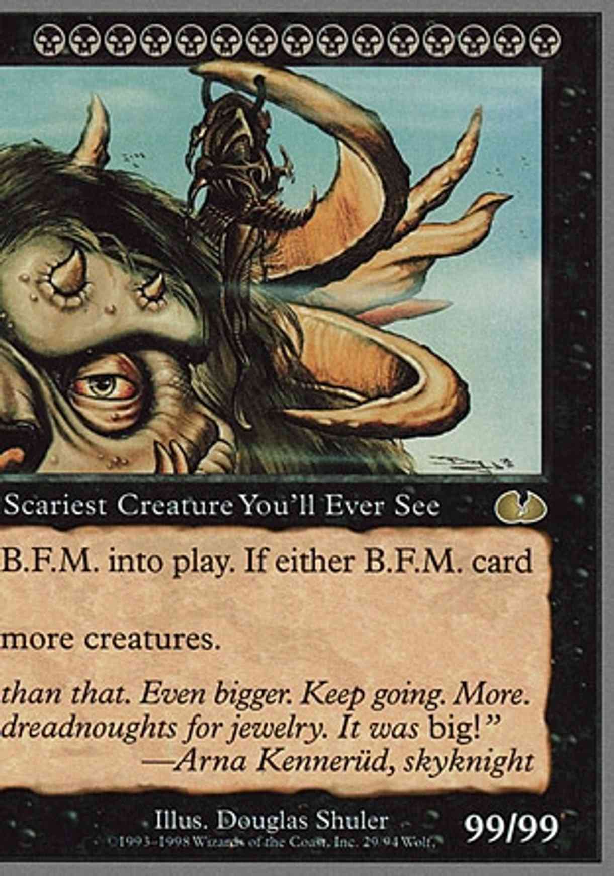 B.F.M. (Big Furry Monster Right) magic card front