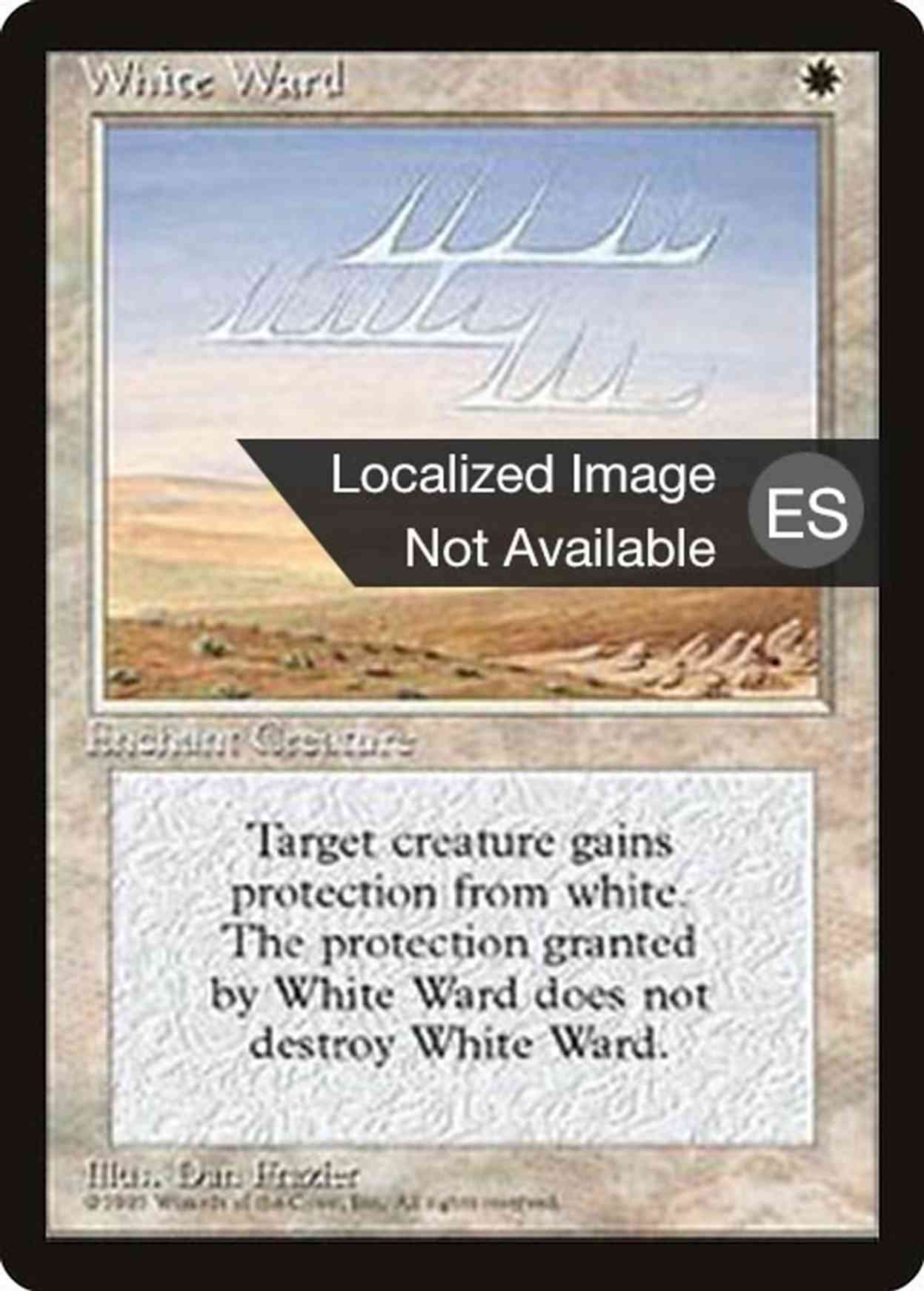 White Ward magic card front