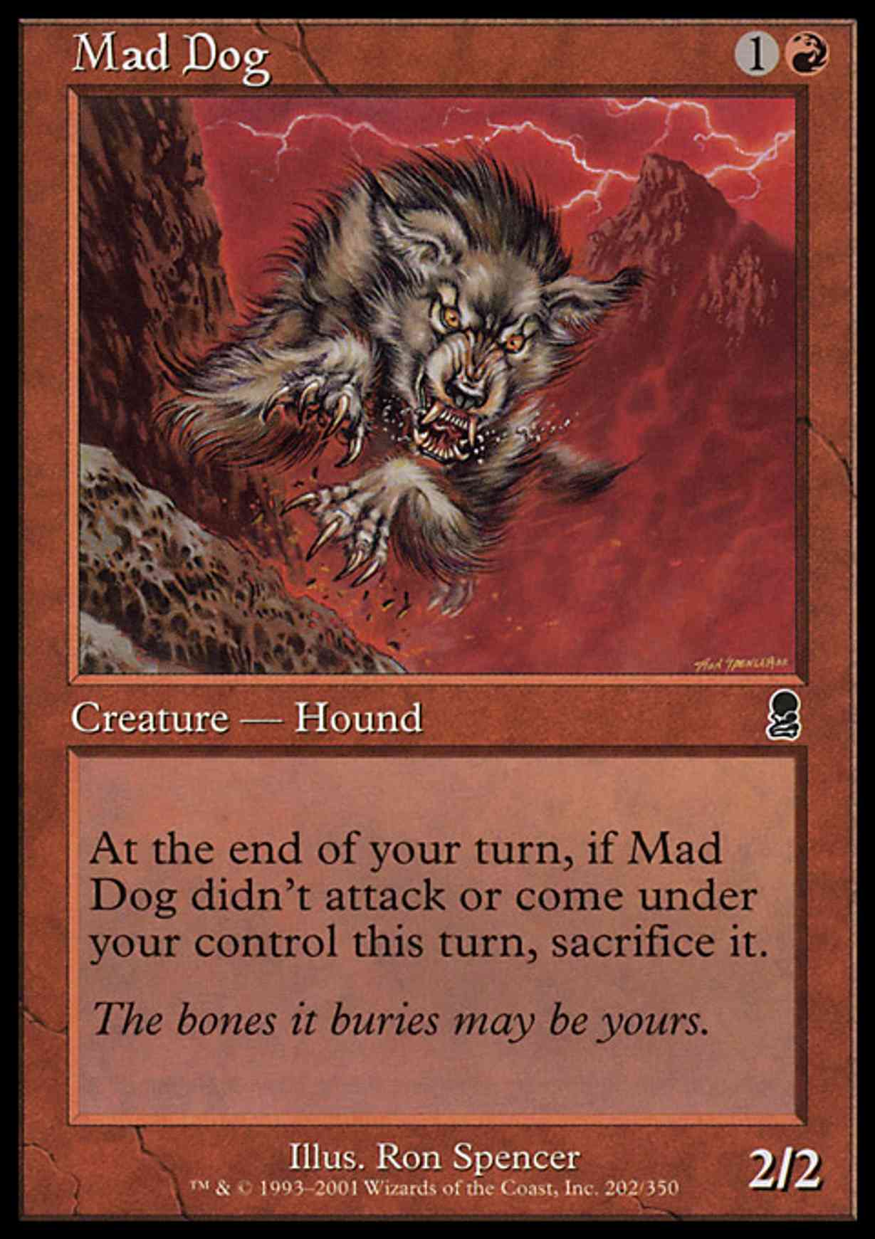 Mad Dog magic card front