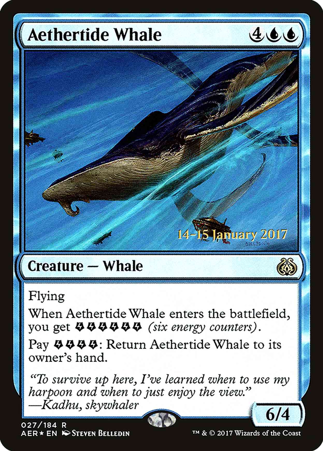 Aethertide Whale magic card front