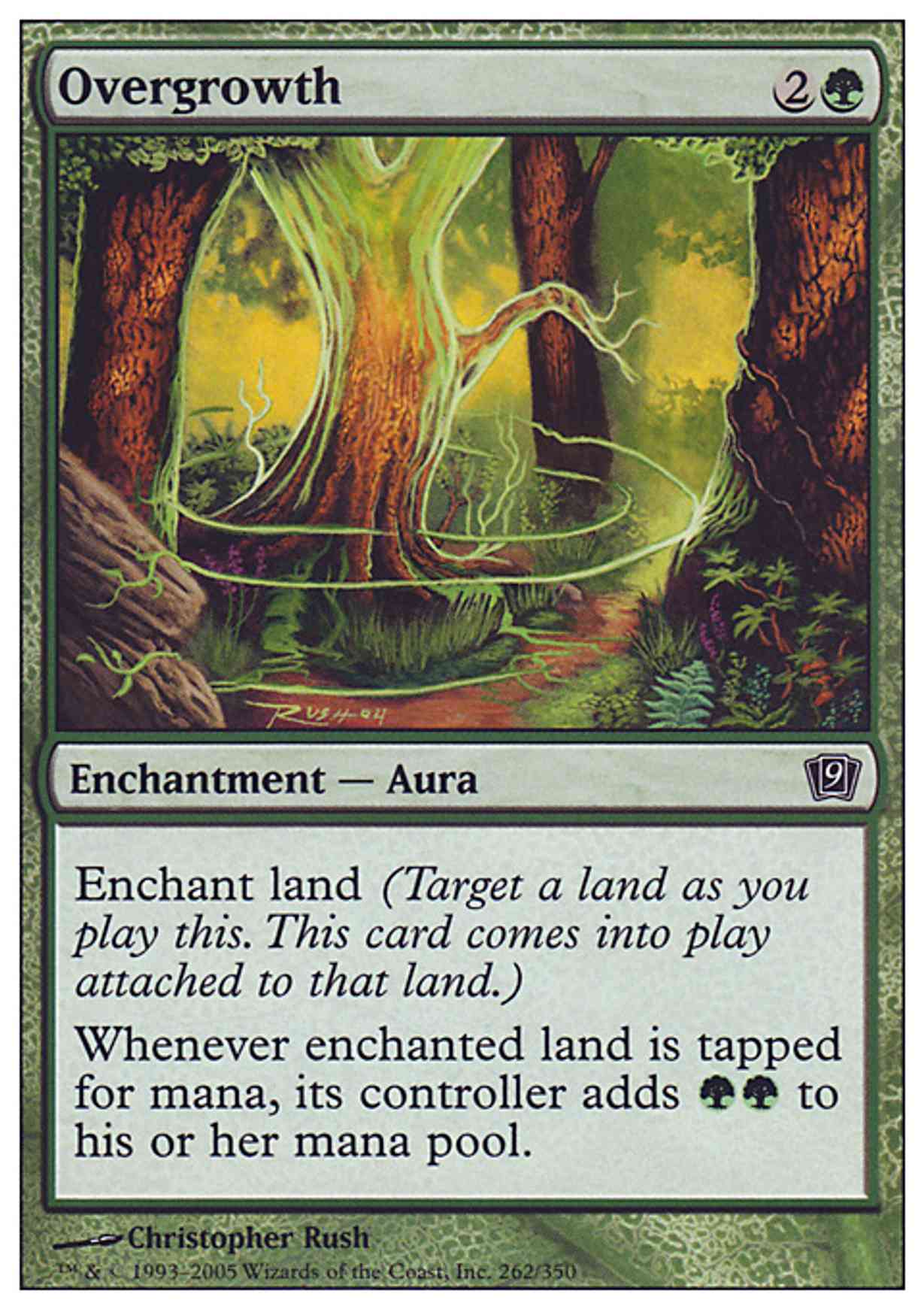 Overgrowth magic card front