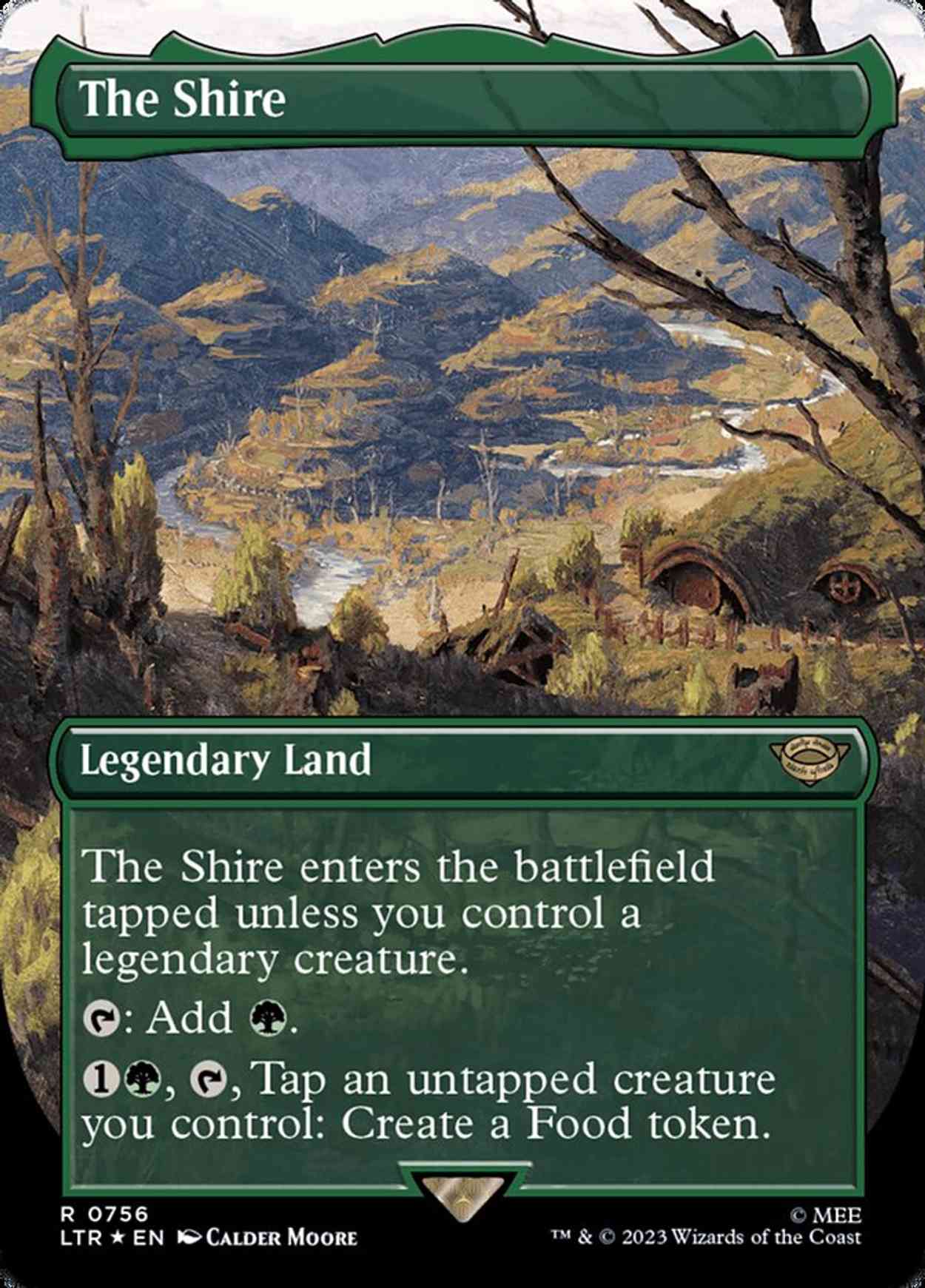 The Shire (0756) (Borderless) (Surge Foil) magic card front