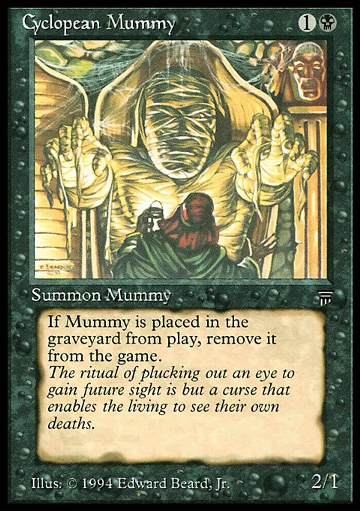 Cyclopean Mummy magic card front