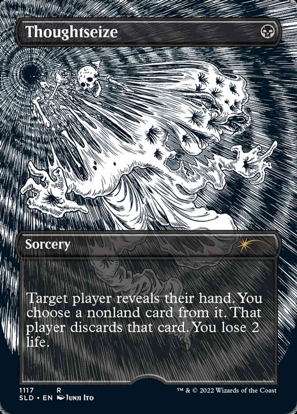 Thoughtseize (Borderless) (Foil Etched) magic card front