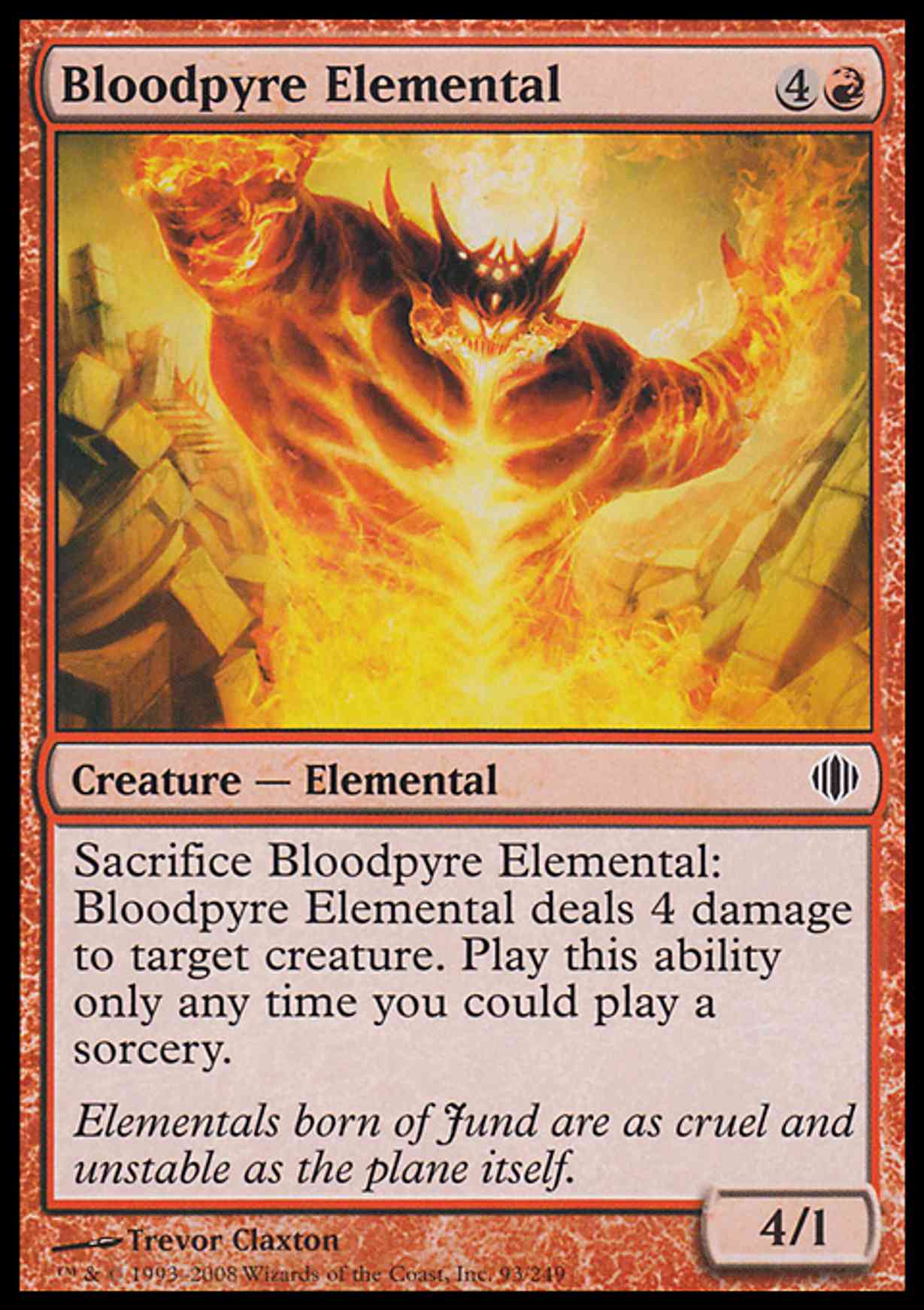 Bloodpyre Elemental magic card front